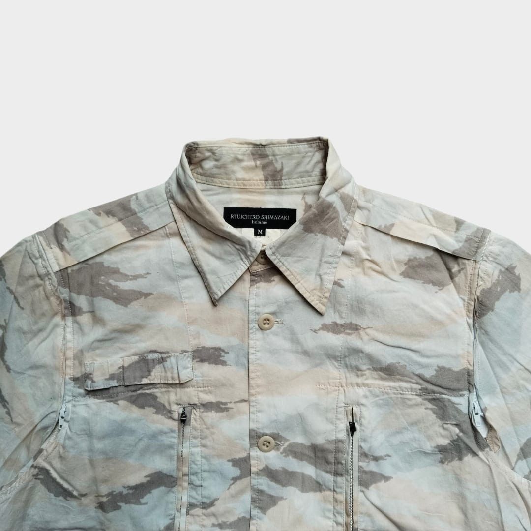 Ryuichiro Shimazaki 1990s Ryuichiro simazaki homme camo detachable sleeve Size US M / EU 48-50 / 2 - 4 Thumbnail