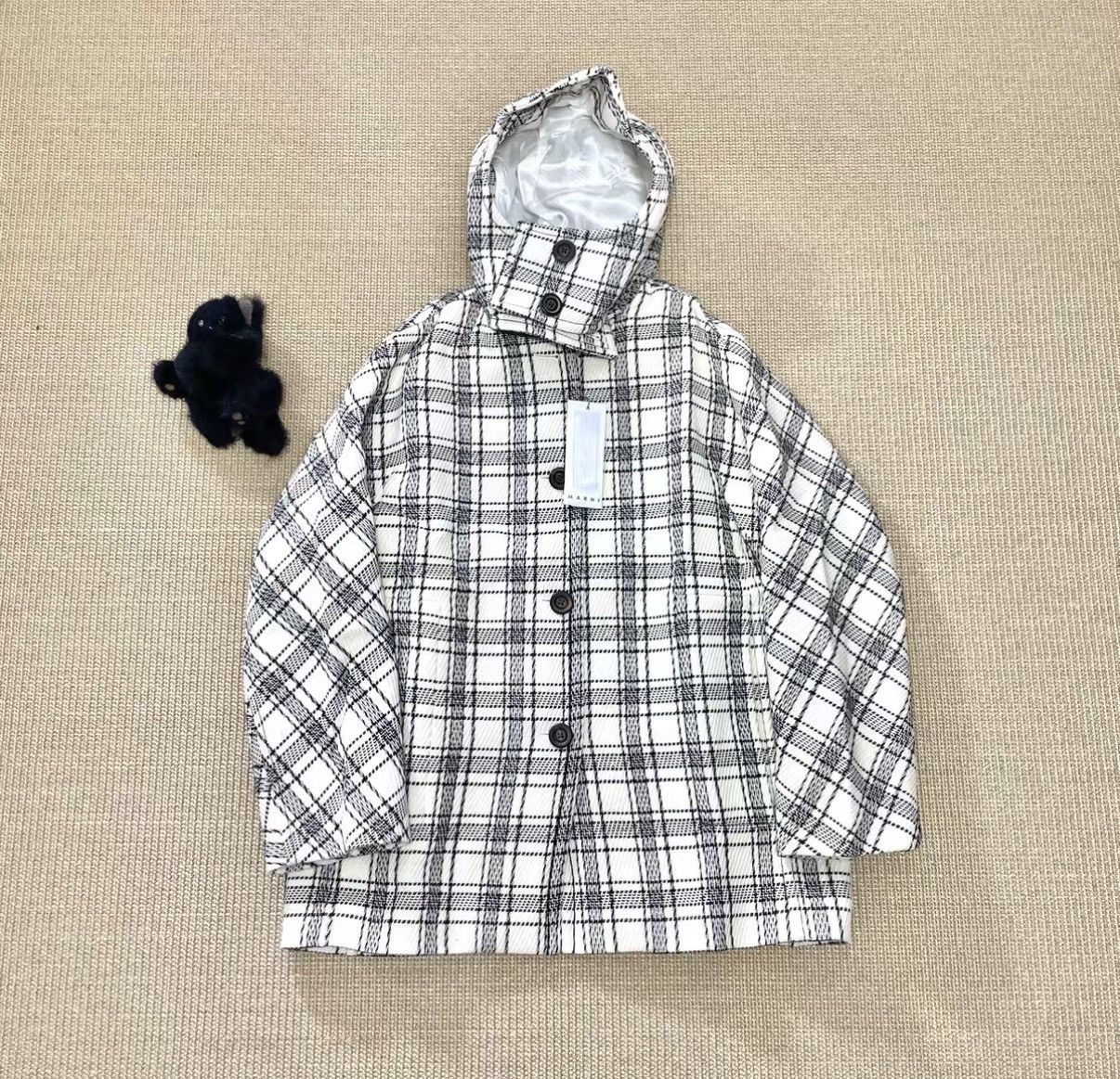 Marni Marni Button Parka Wool Check Button-Down Coat J29 Size US L / EU 52-54 / 3 - 1 Thumbnail
