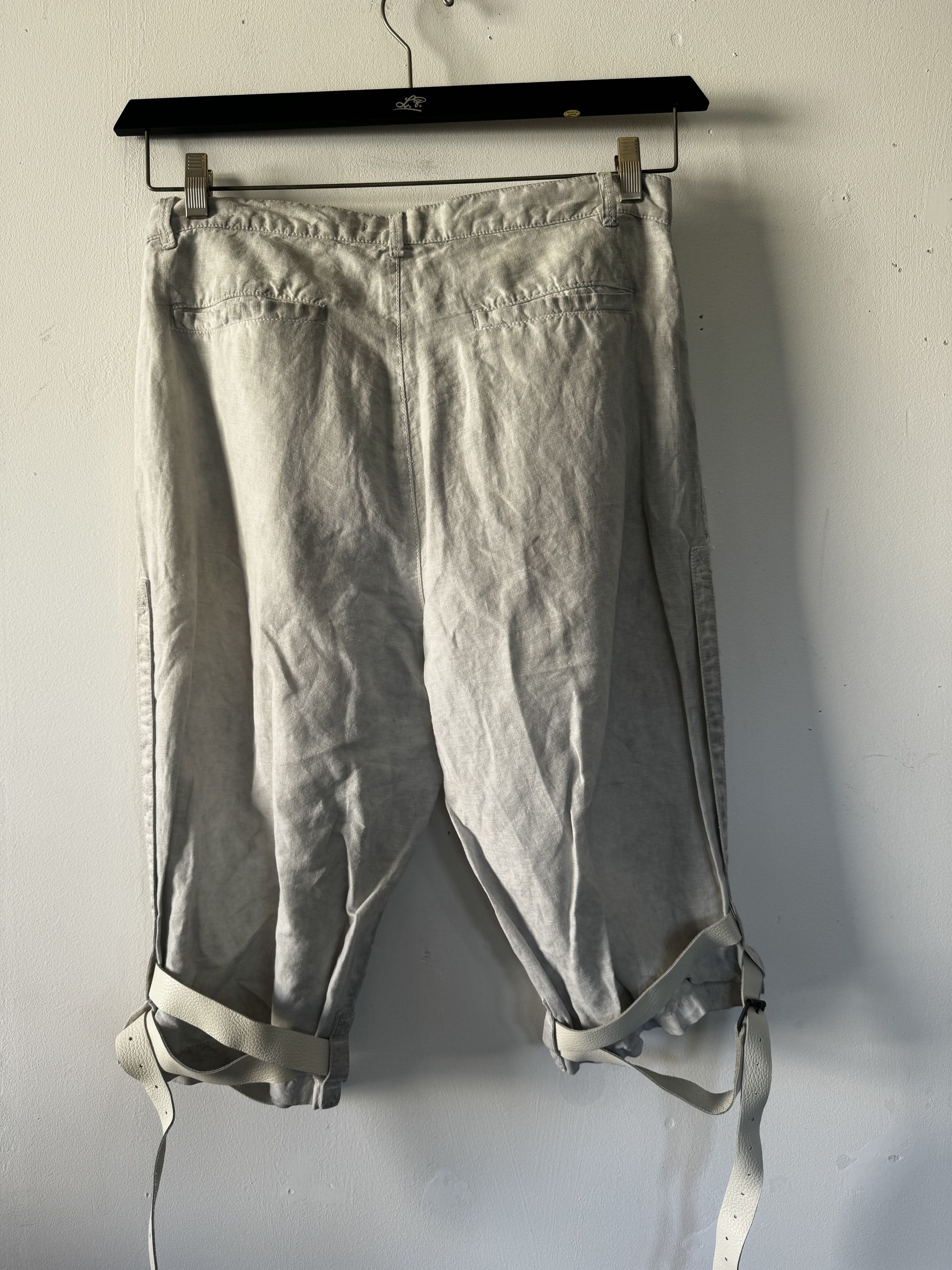 Mavranyma Bermuda grey hand dyed linen - UNIQUE PIECE Size US 32 / EU 48 - 9 Thumbnail