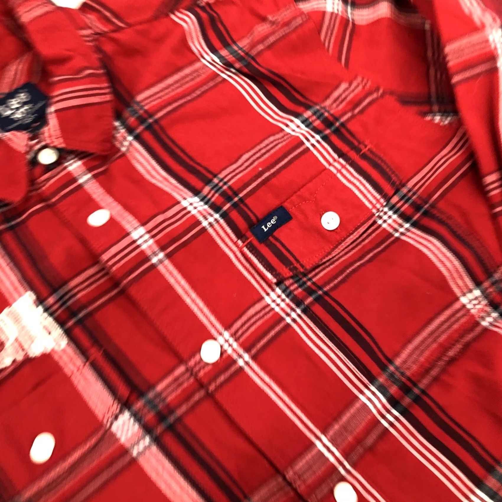 Lee VINTAGE Lee 101 Western Shirt Mens L Lava Red Plaid Embroidered Long Sleeve Button-Up Pockets Cad Western Theme Mens Size US L / EU 52-54 / 3 - 6 Thumbnail