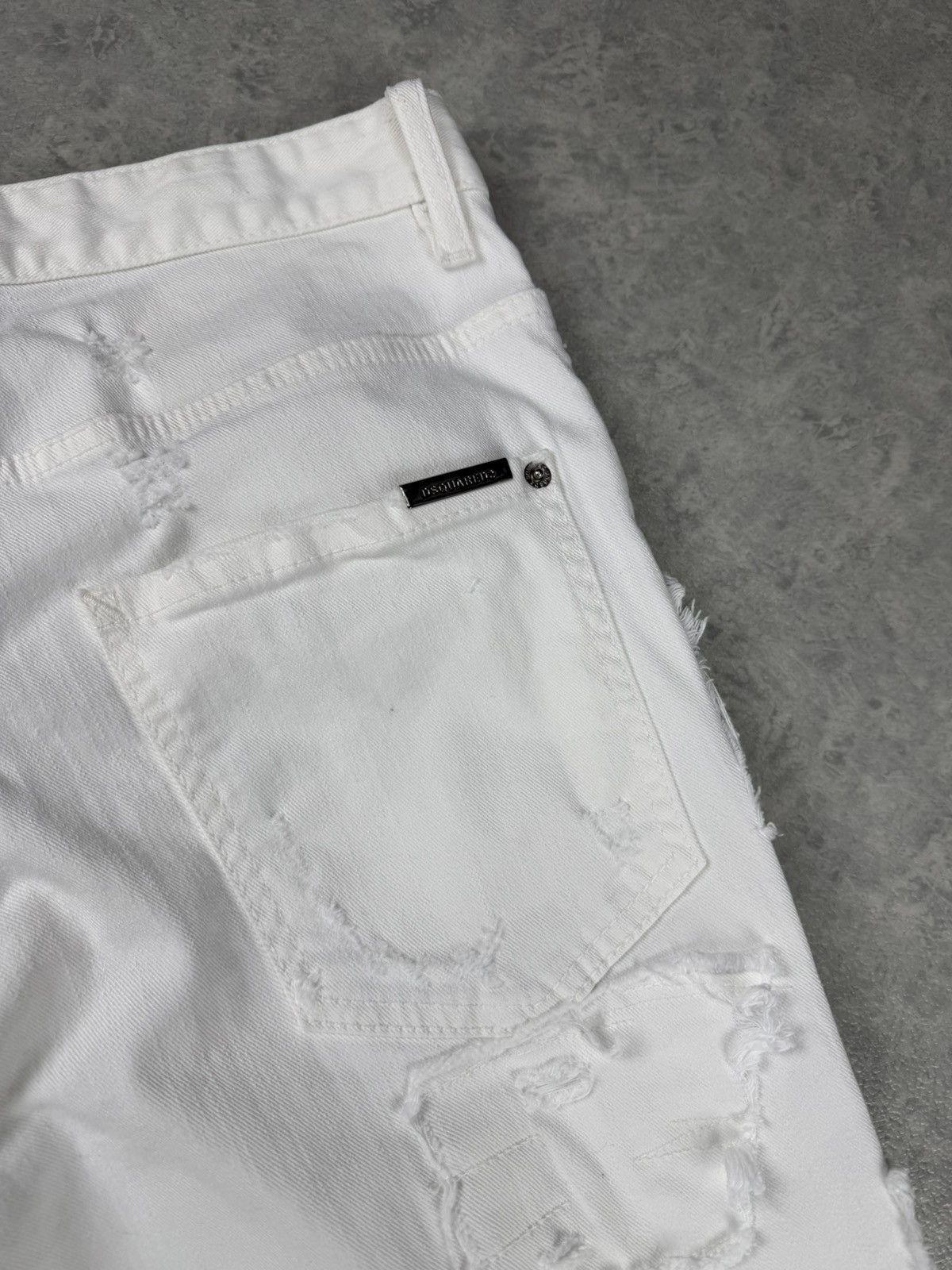 Dsquared2 Dsquared2 Skater Jeans White Distressed Patchwork Size 46 Size US 29 - 13 Thumbnail