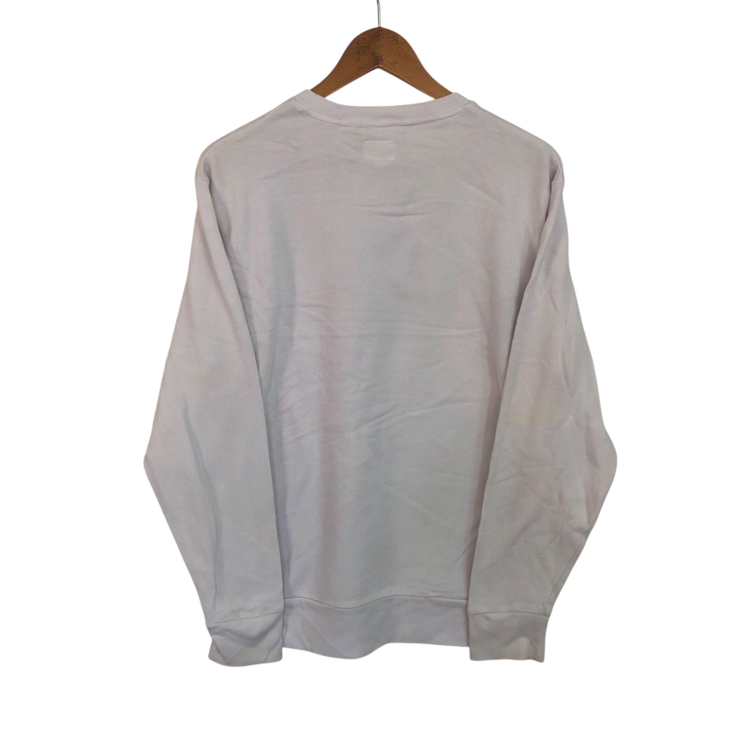 Levi's Levis Long Sleeve White Sweatshirt Medium Spell Out Size US M / EU 48-50 / 2 - 2 Thumbnail
