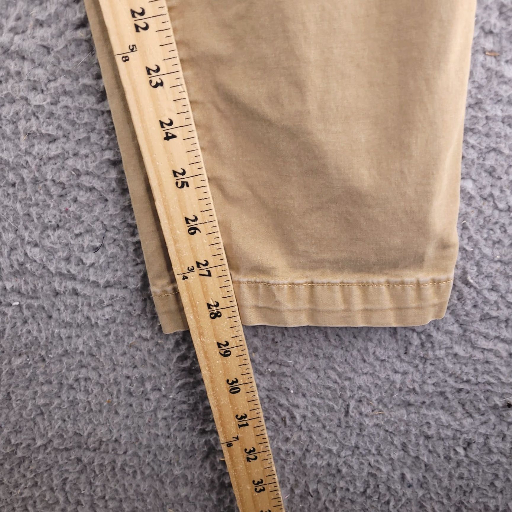 American Eagle Outfitters American Eagle Outfitters Pants Mens 31x28 Slim Straight Khaki Beige Size US 31 - 4 Thumbnail