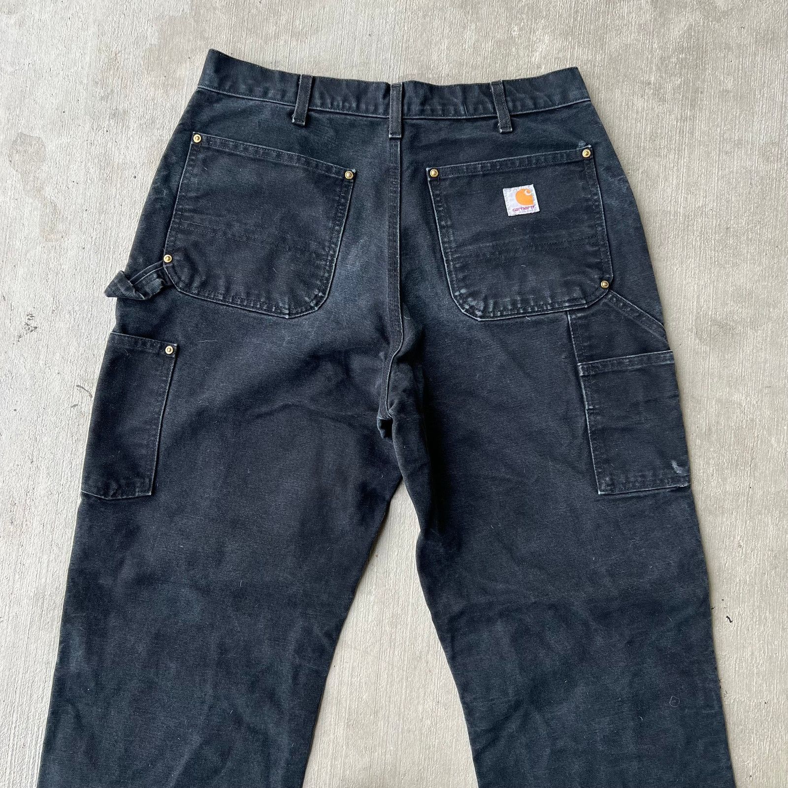 Carhartt × Vintage Carhartt black double knee work wear carpenter pants Size US 31 - 5 Thumbnail