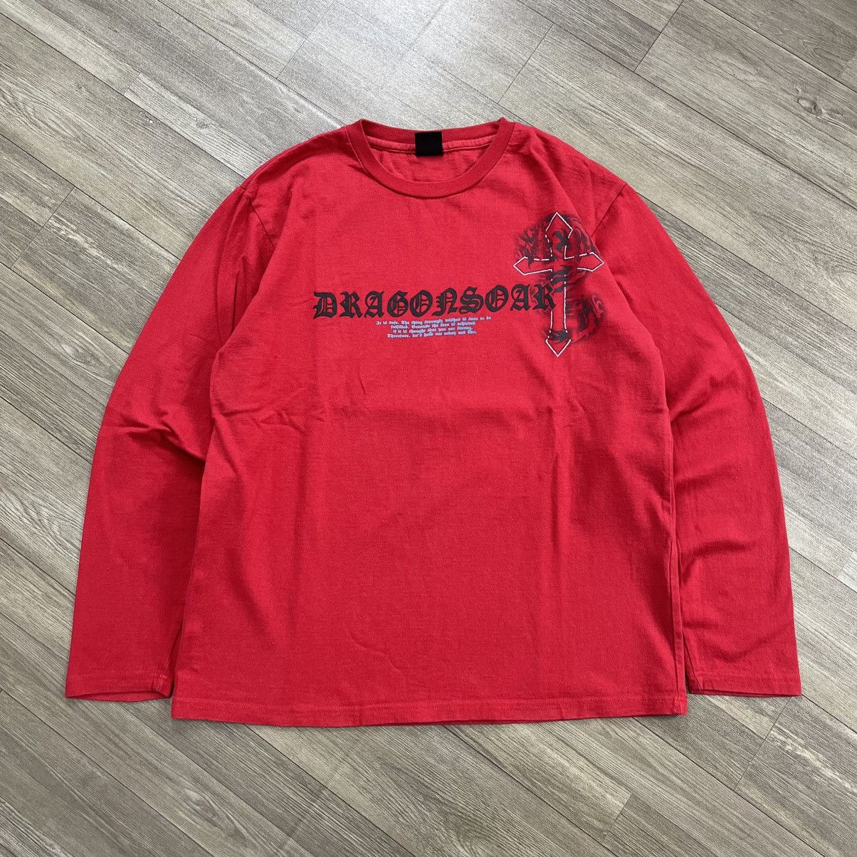 20471120 2000s Beaumere Cross Tribal Grunge Y2K Lgb Style LongSleeve Size US M / EU 48-50 / 2 - 11 Thumbnail