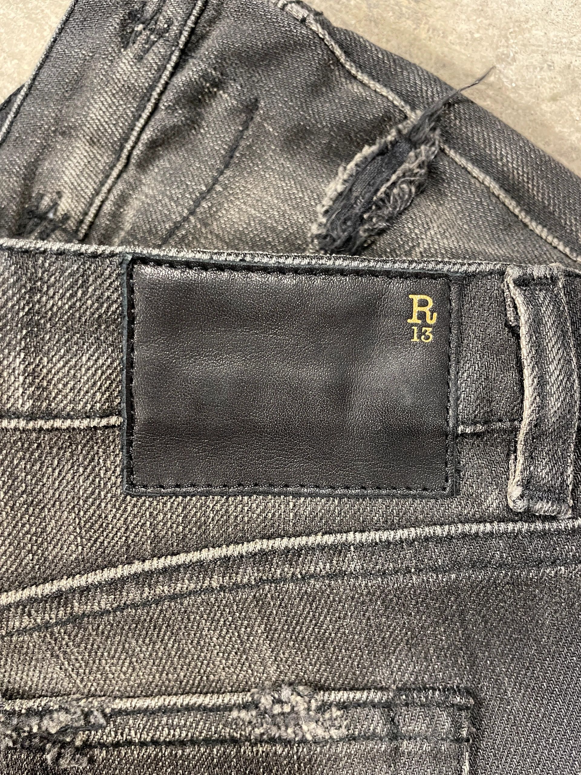 R13 R13 Alison Crop Denim Jeans Size 27" / US 4 / IT 40 - 4 Thumbnail