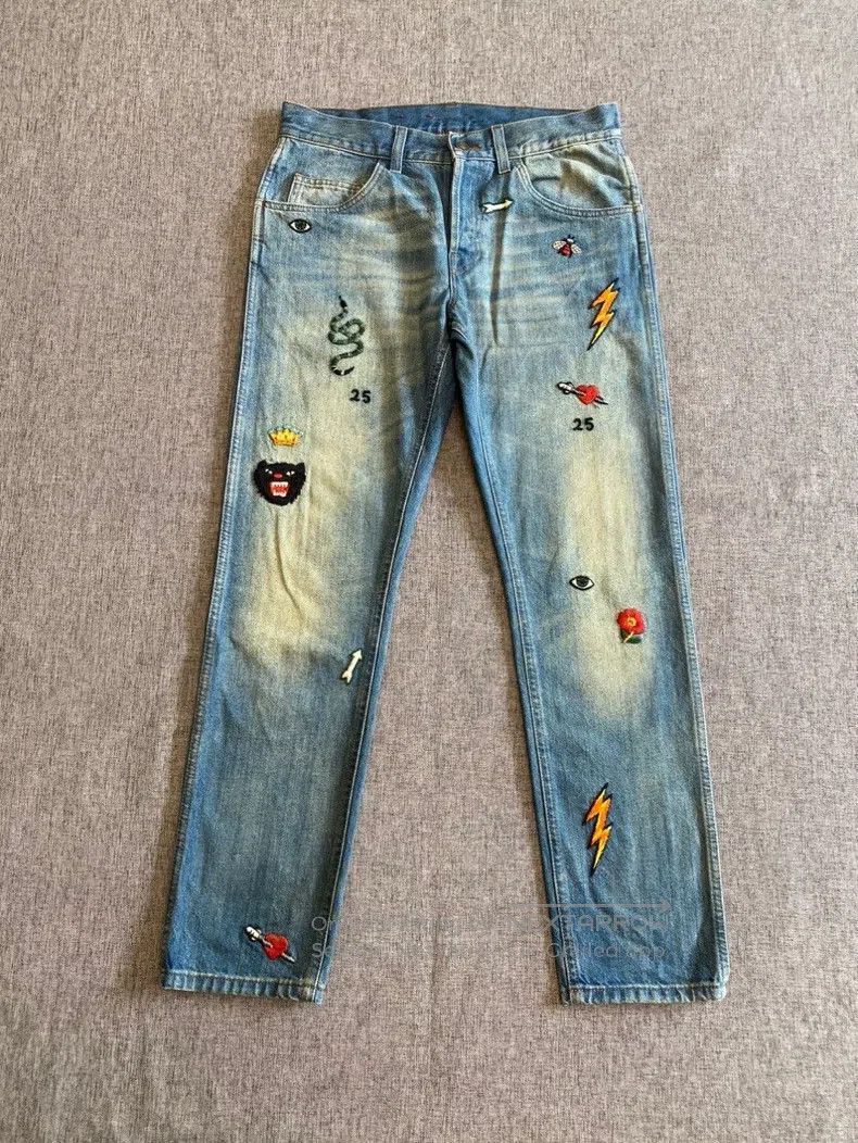 Gucci Gucci Patterned straight shorts and jeans Size 29" - 1 Thumbnail