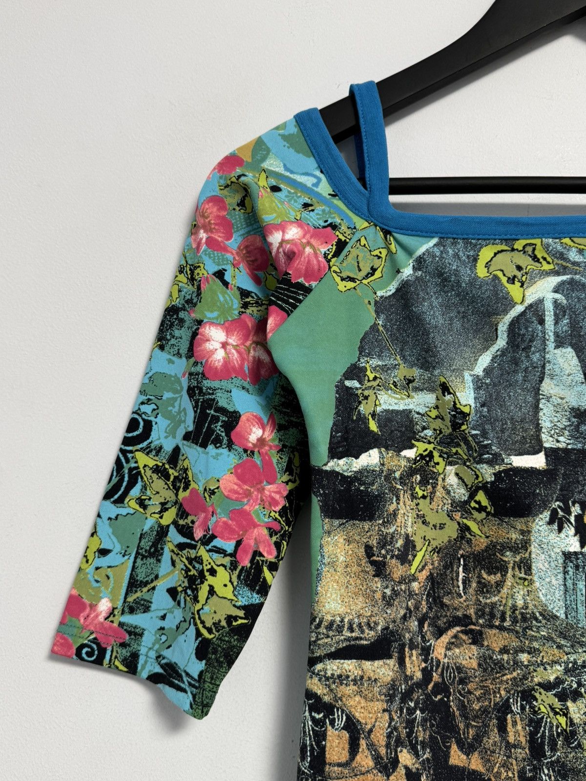 Other Save The Queen 90's Tops Fishbones Abstract Print Poliammide Size M / US 6-8 / IT 42-44 - 4 Thumbnail