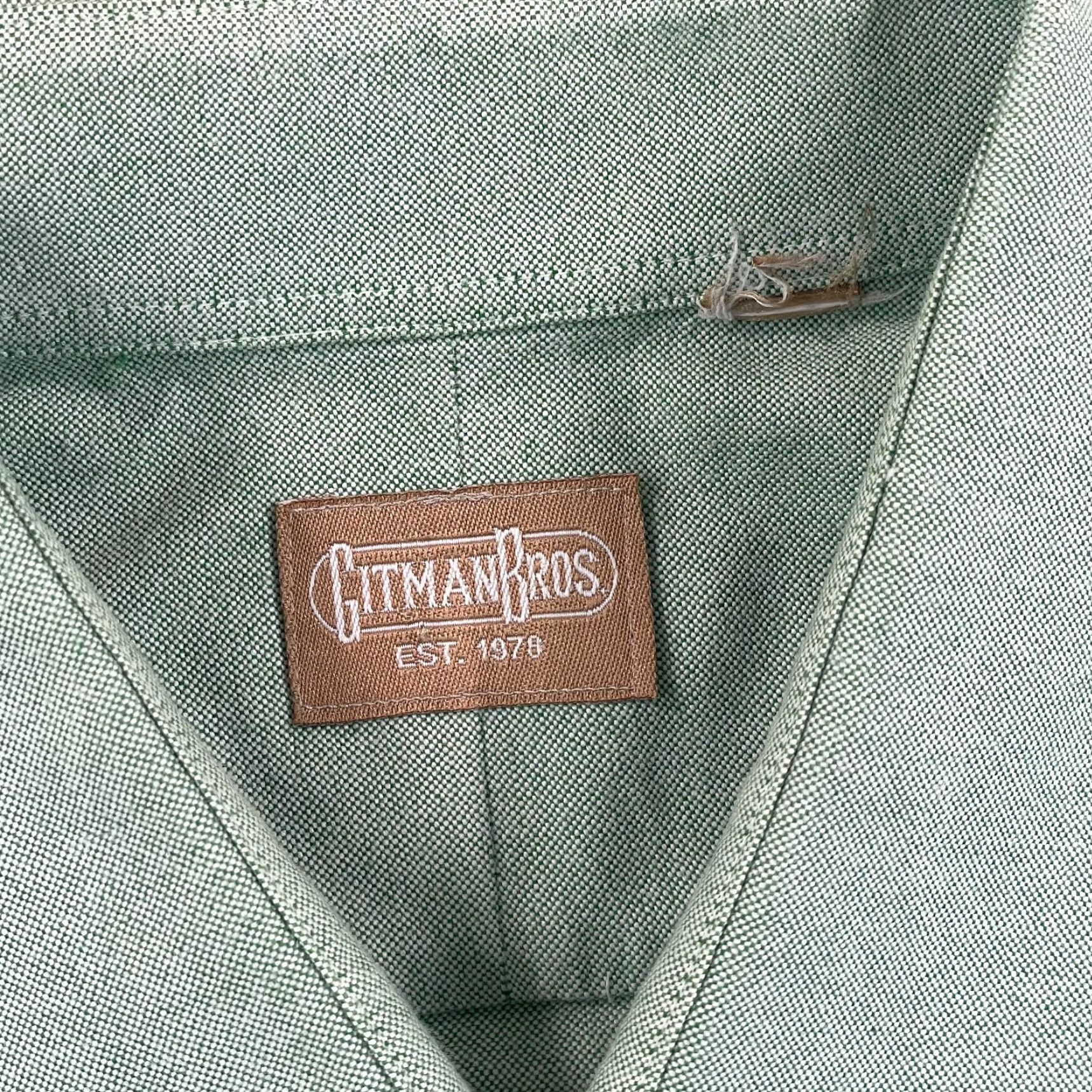 Vintage Gitman Bros Oxford Shirt Men 16.5 Large Green Spread OCBD Preppy Shirt Mens Size US L / EU 52-54 / 3 - 2 Thumbnail