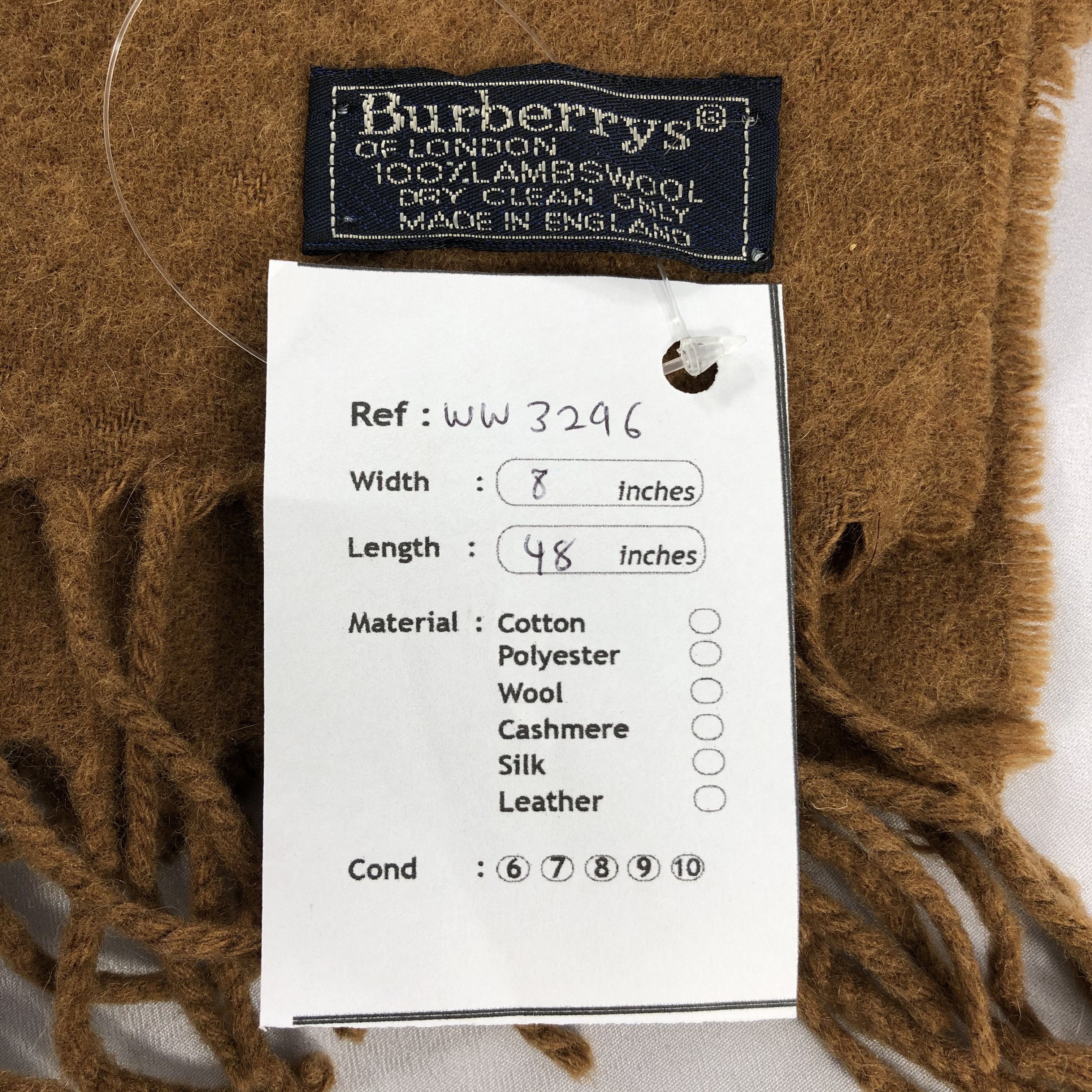 Burberry × Vintage Vintage Burberry Scarf - WW3296 Size ONE SIZE - 11 Thumbnail