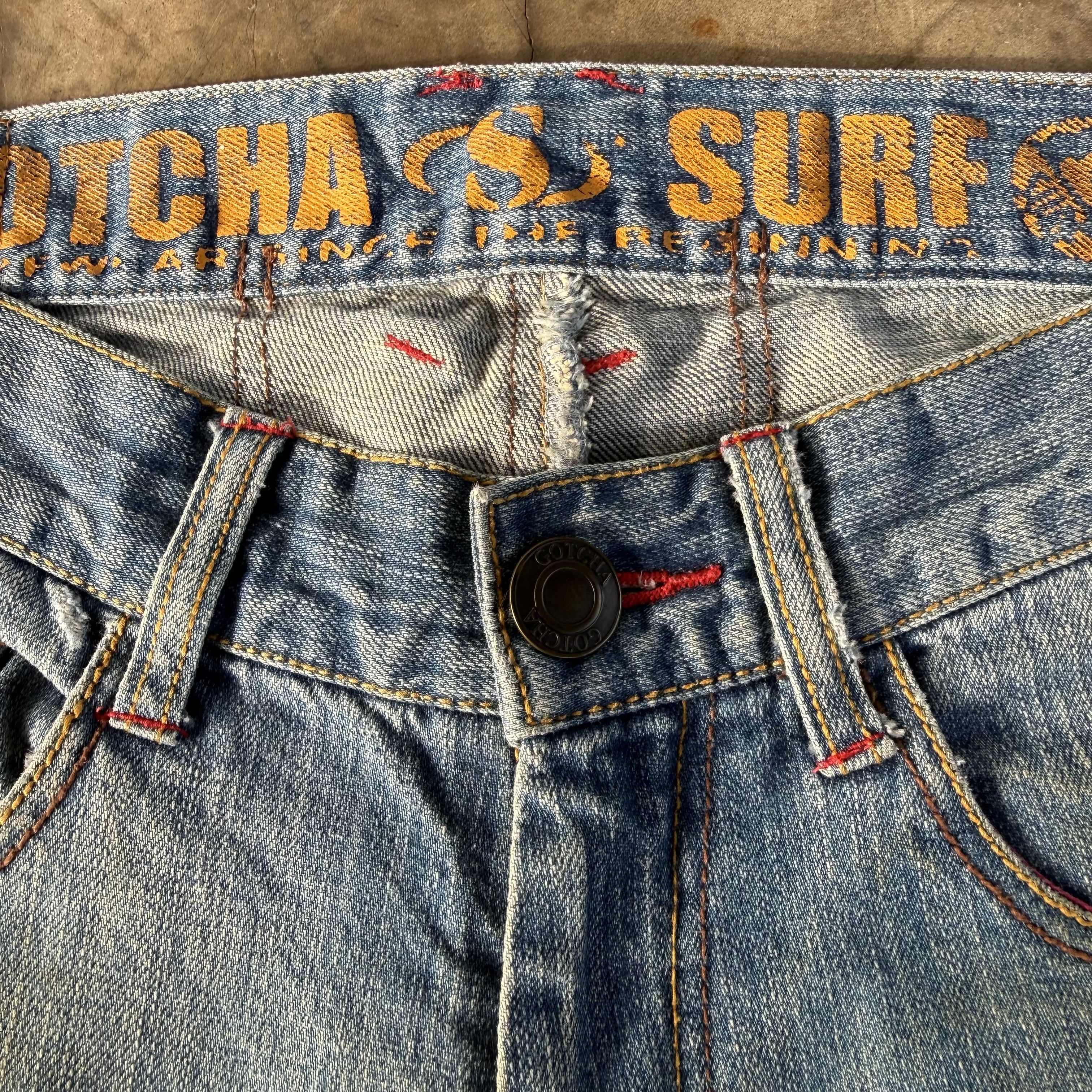 Gotcha Vintage Gotcha Faded Denim Jean Pants Size US 32 / EU 48 - 6 Thumbnail