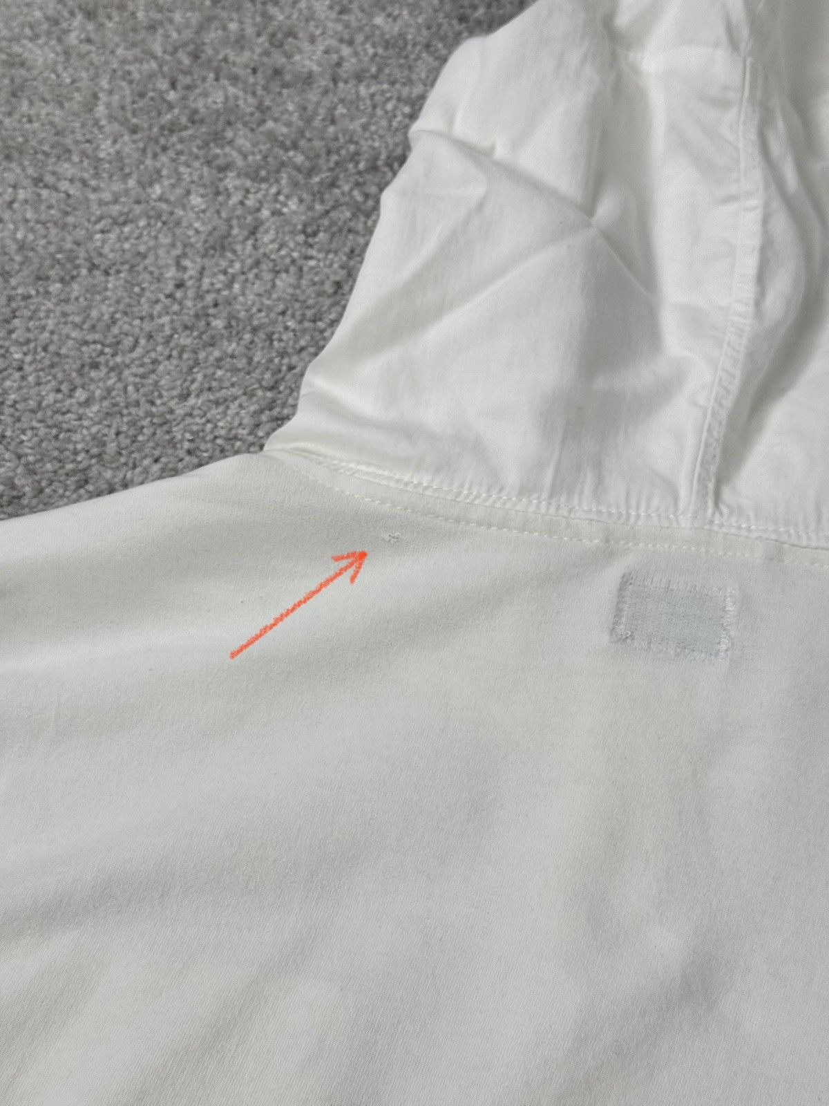 C.P. Company C.P. Company Men`s White Two Pocket Smock Hoodie Size L Size US L / EU 52-54 / 3 - 12 Thumbnail