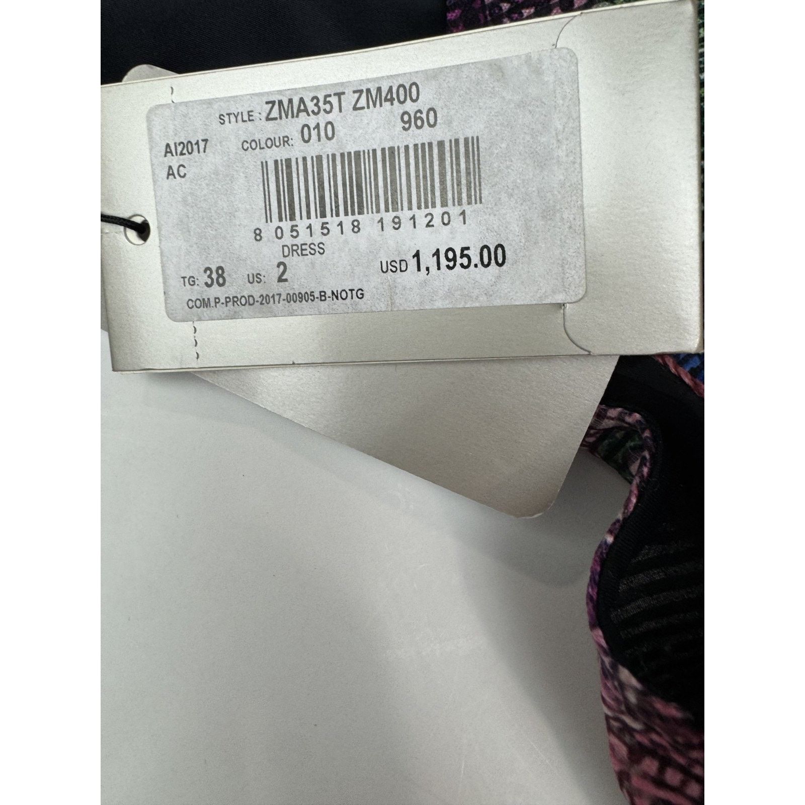 Armani Collezioni NWT $1195 Armani Collezioni Fit & Flare Dress Colorful US 2 Size XS / US 0-2 / IT 36-38 - 5 Thumbnail