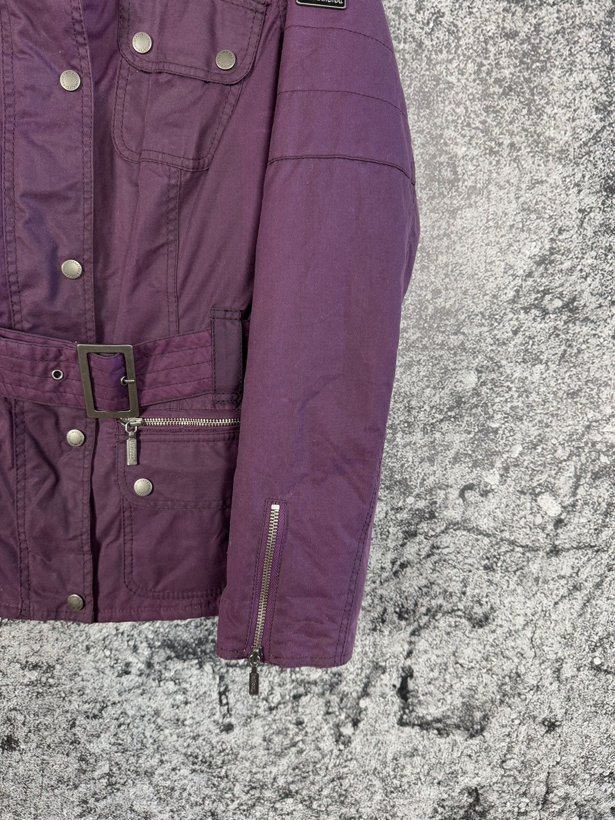 Barbour Women’s Barbour International Fireblade Belted Wax Jacket Size L / US 10 / IT 46 - 5 Thumbnail