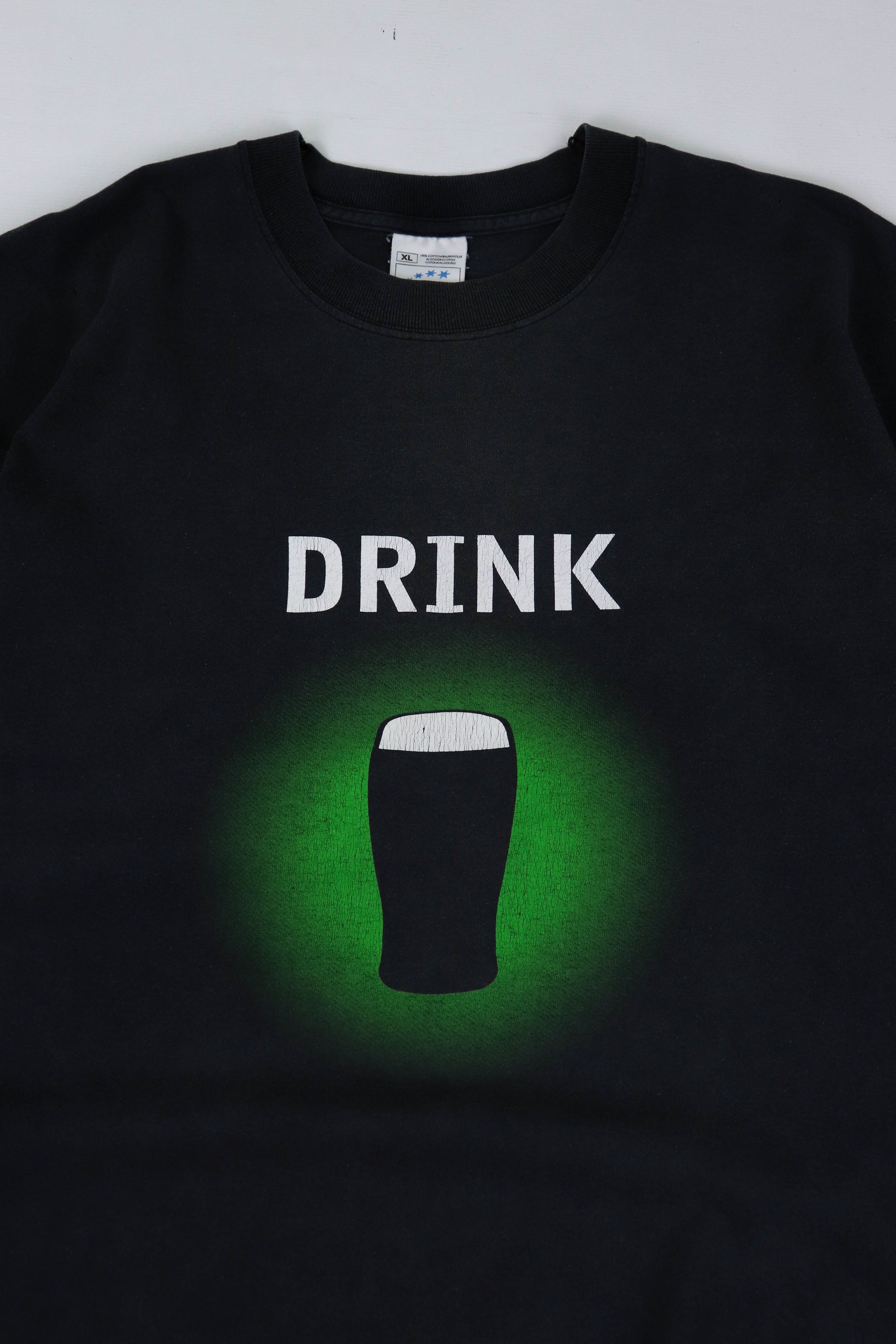 Vintage Guinness 00s Vintage Distressed Sun Faded Graphics T-shirt Size US XL / EU 56 / 4 - 3 Thumbnail