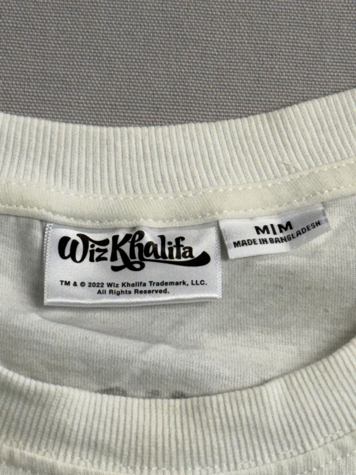 Wiz Khalifa Wiz Khalifa Rap T-shirt Burning Marijuana Weed Leaf Skull -M Size US M / EU 48-50 / 2 - 2 Thumbnail