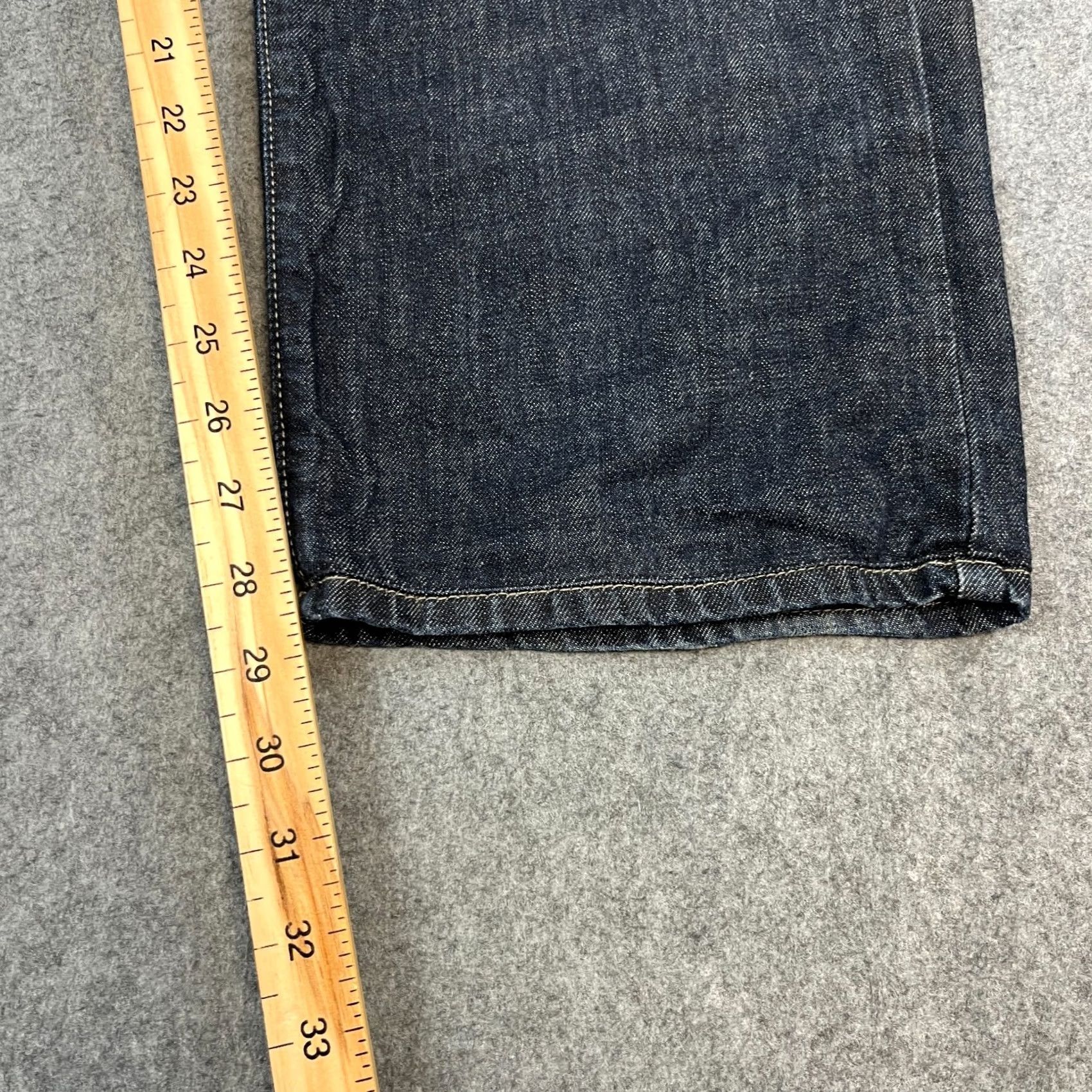 Hugo Boss HUGO BOSS Jeans Straight 38 30 Dark Wash Blue 100% Cotton Leather Patch Denim Vintage No Size US 38 / EU 54 - 4 Thumbnail