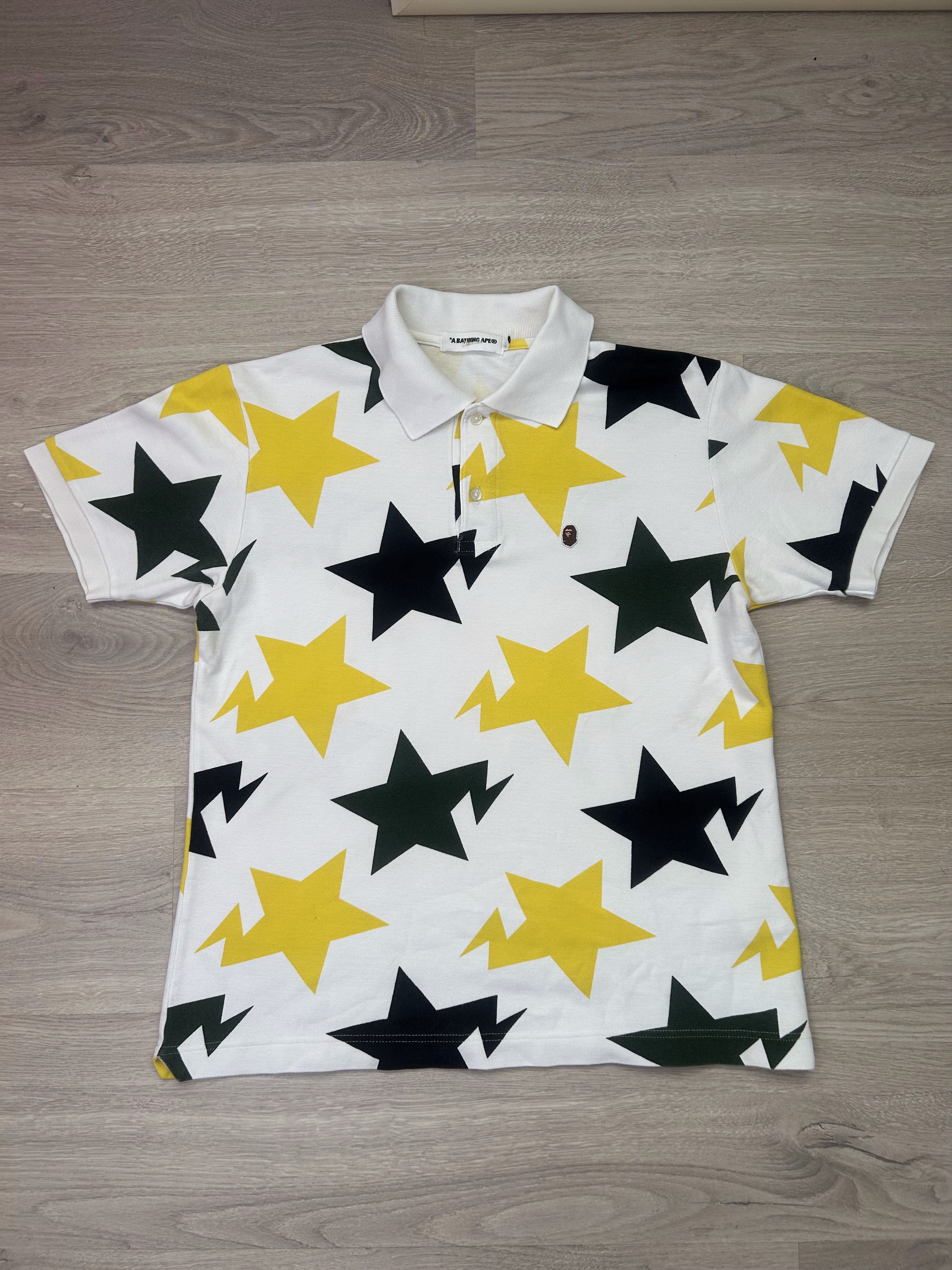 Bape Bape "Osaka Exclusive" Sta Pattern Polo Shirt [Size M] Size US M / EU 48-50 / 2 - 1 Thumbnail