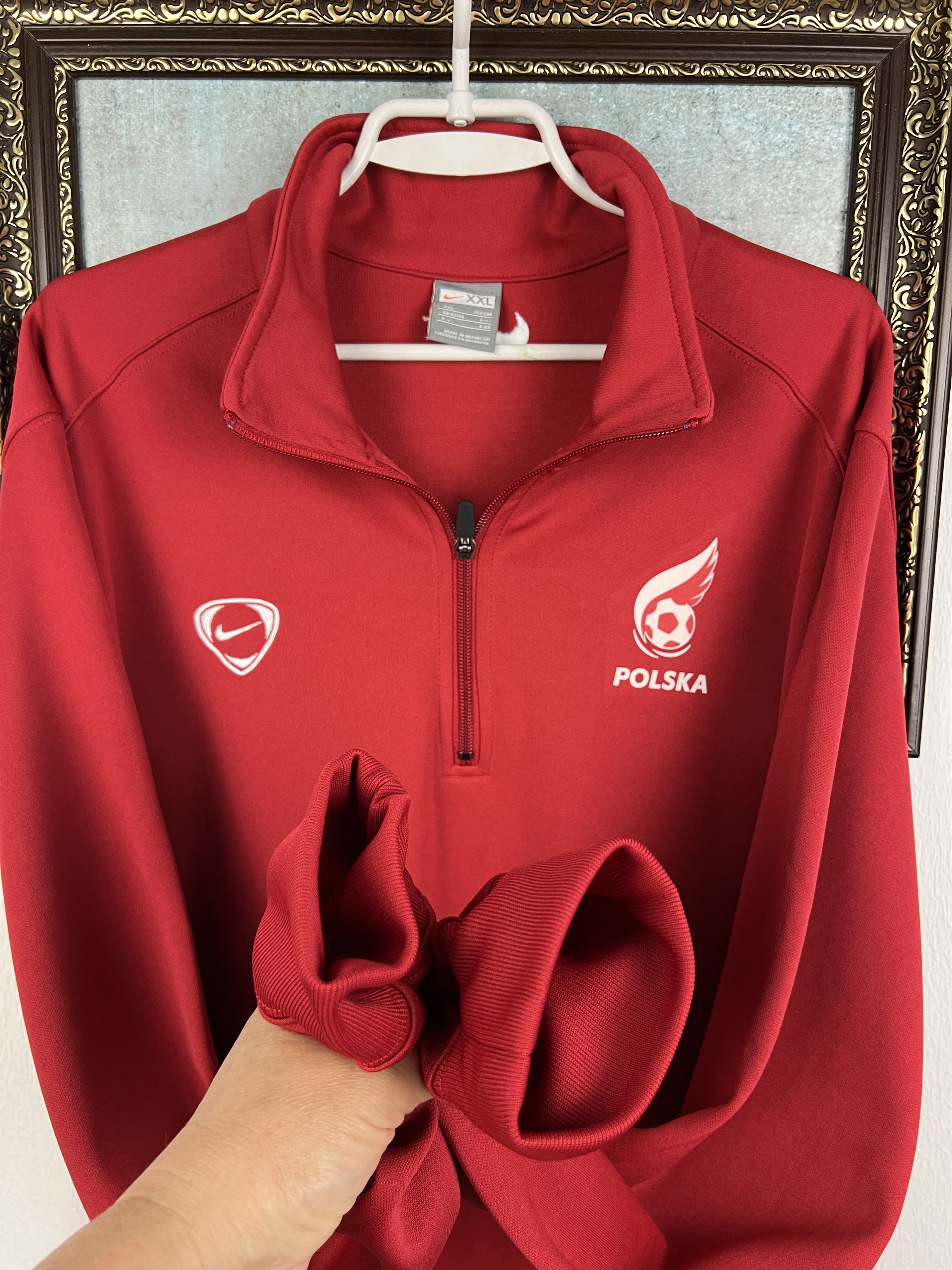 Nike Vintage Poland Football Jacket Soccer Track Top National Size US XXL / EU 58 / 5 - 5 Thumbnail
