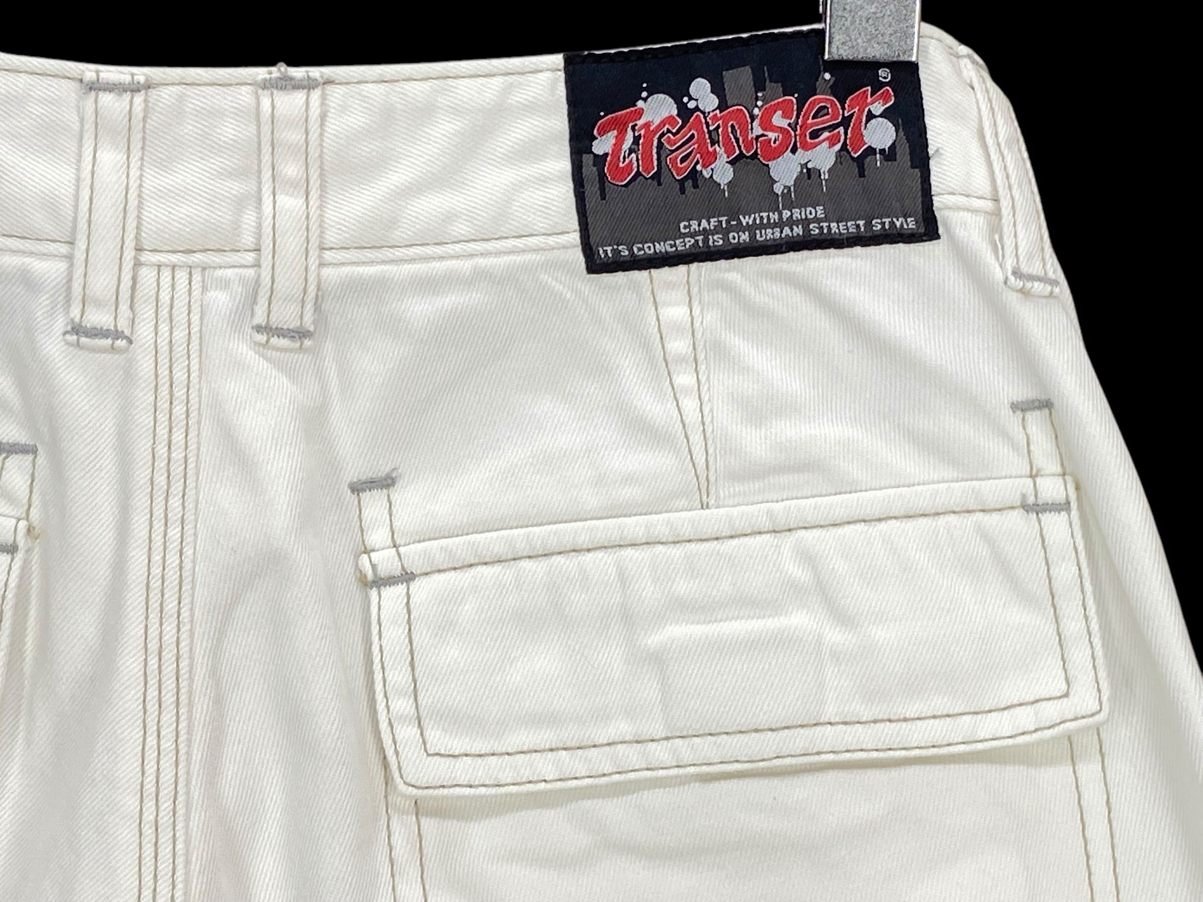 Japanese Brand Transer Loose Cropped Patchwork Denim Jeans Size US 28 / EU 44 - 7 Thumbnail