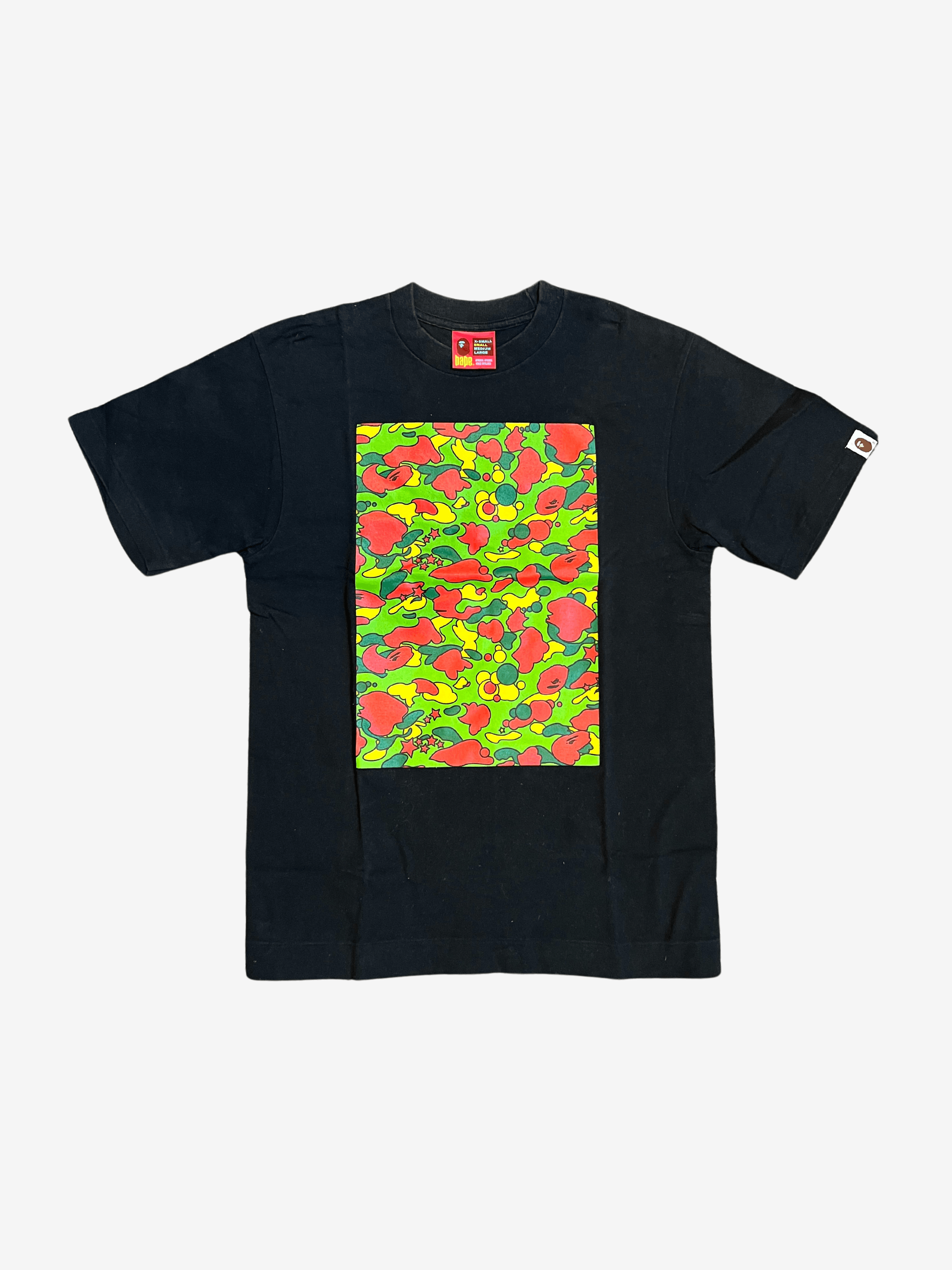 Bape A Bathing Ape Black Psyche Camo Block T-Shirt Size US S / EU 44-46 / 1 - 1 Thumbnail