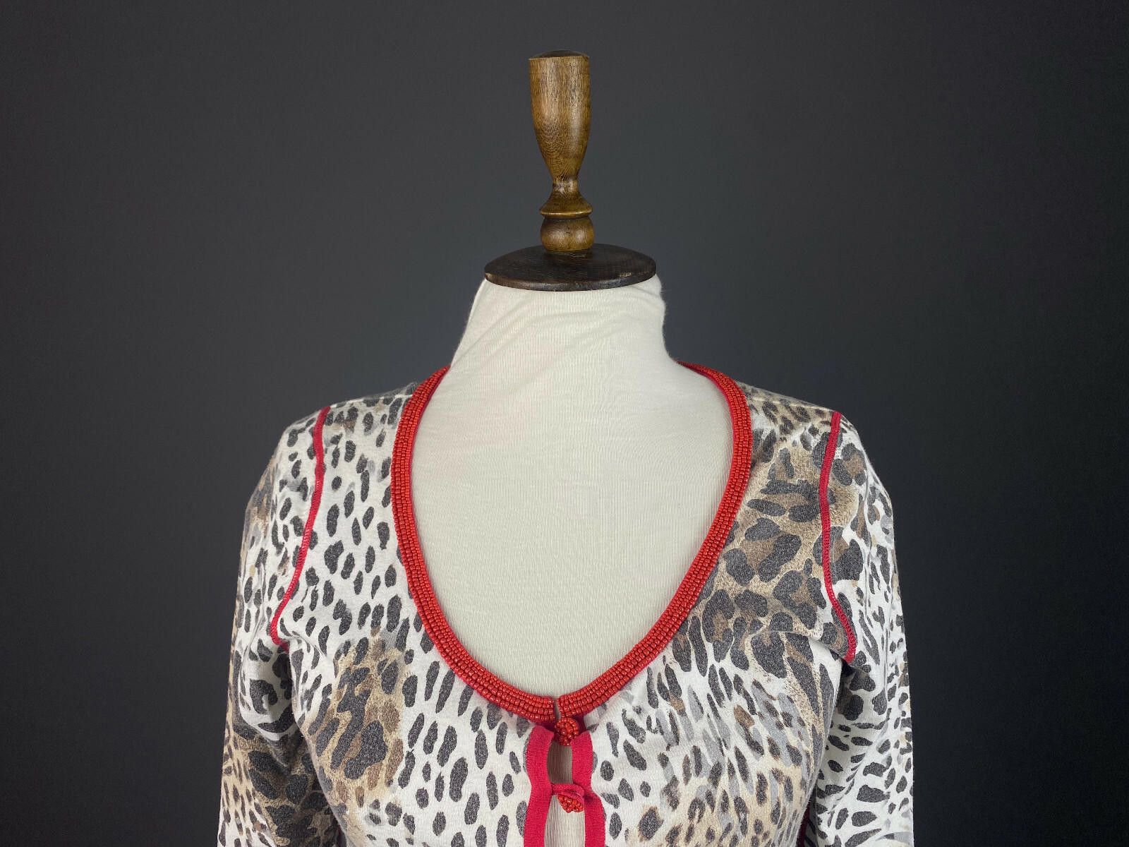 Escada Escada Sport Multicolor Leopard Print Cardigan Sweater Size M / US 6-8 / IT 42-44 - 2 Thumbnail