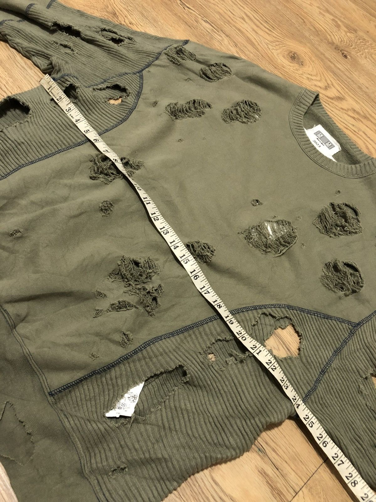 Cav Empt Cav Empt plague ribbed crewneck sweatshirt olive green Size US L / EU 52-54 / 3 - 7 Thumbnail