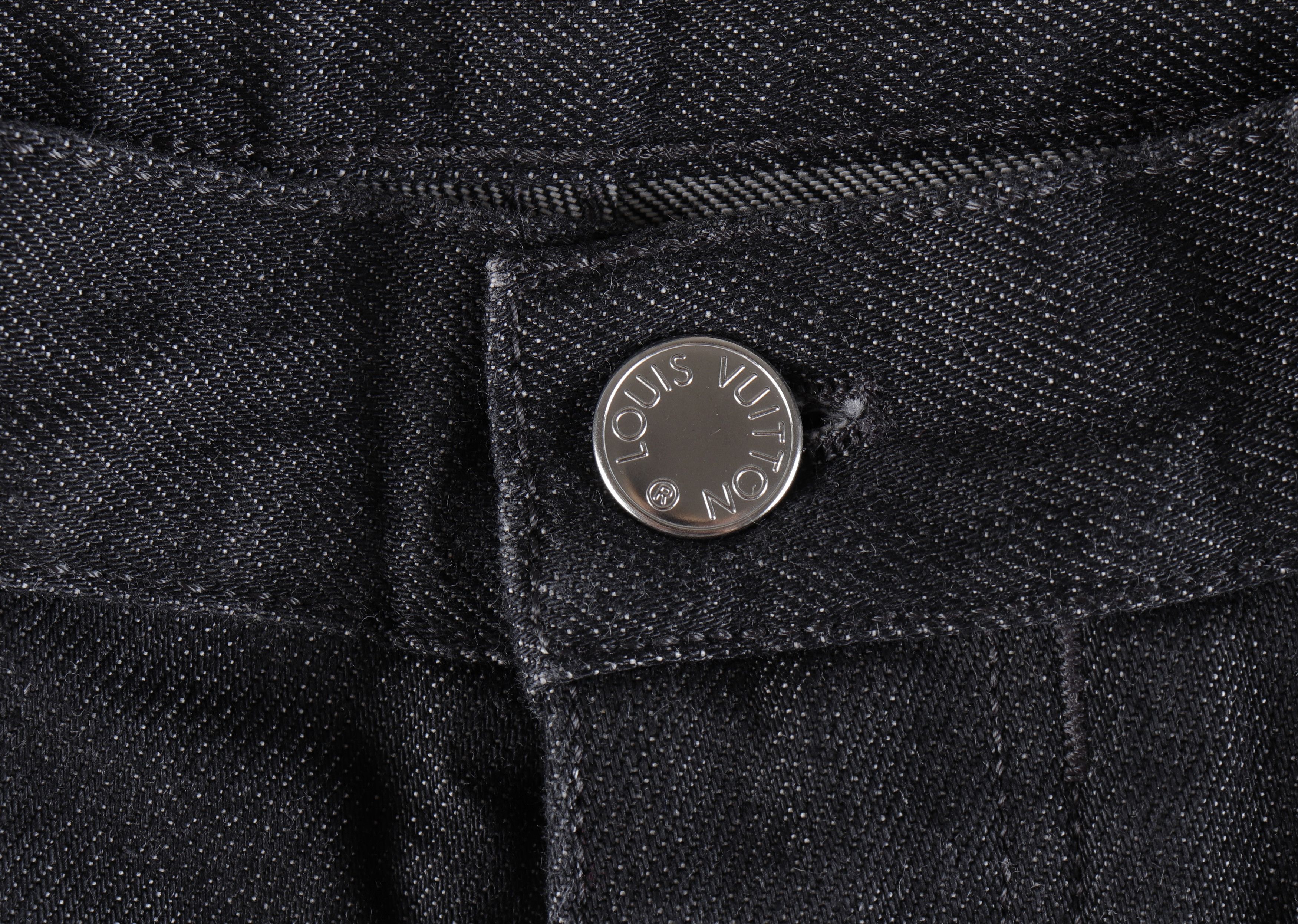 Louis Vuitton Louis Vuitton Size FR42 Brown Fleur LV Logo Black Jeans Size US 32 / EU 48 - 3 Thumbnail