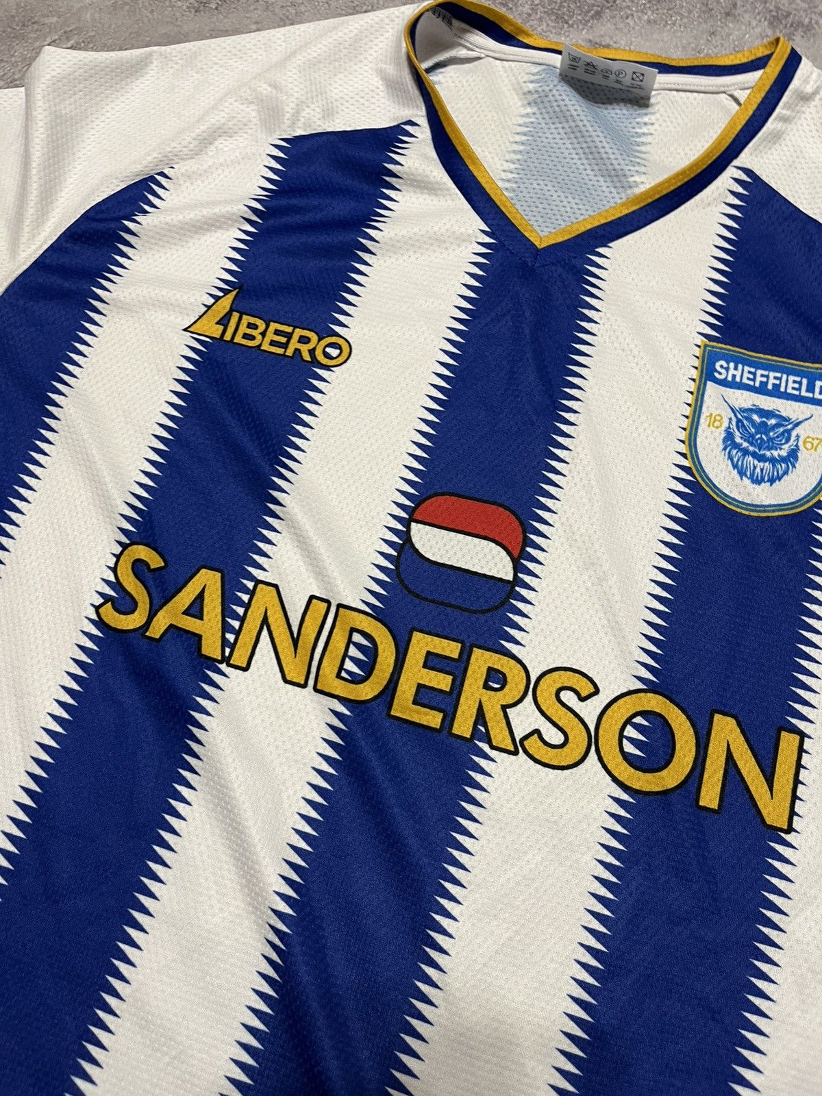 Vintage Libero Sheffield Wednesday Concept soccer jersey Size US XXL / EU 58 / 5 - 2 Thumbnail