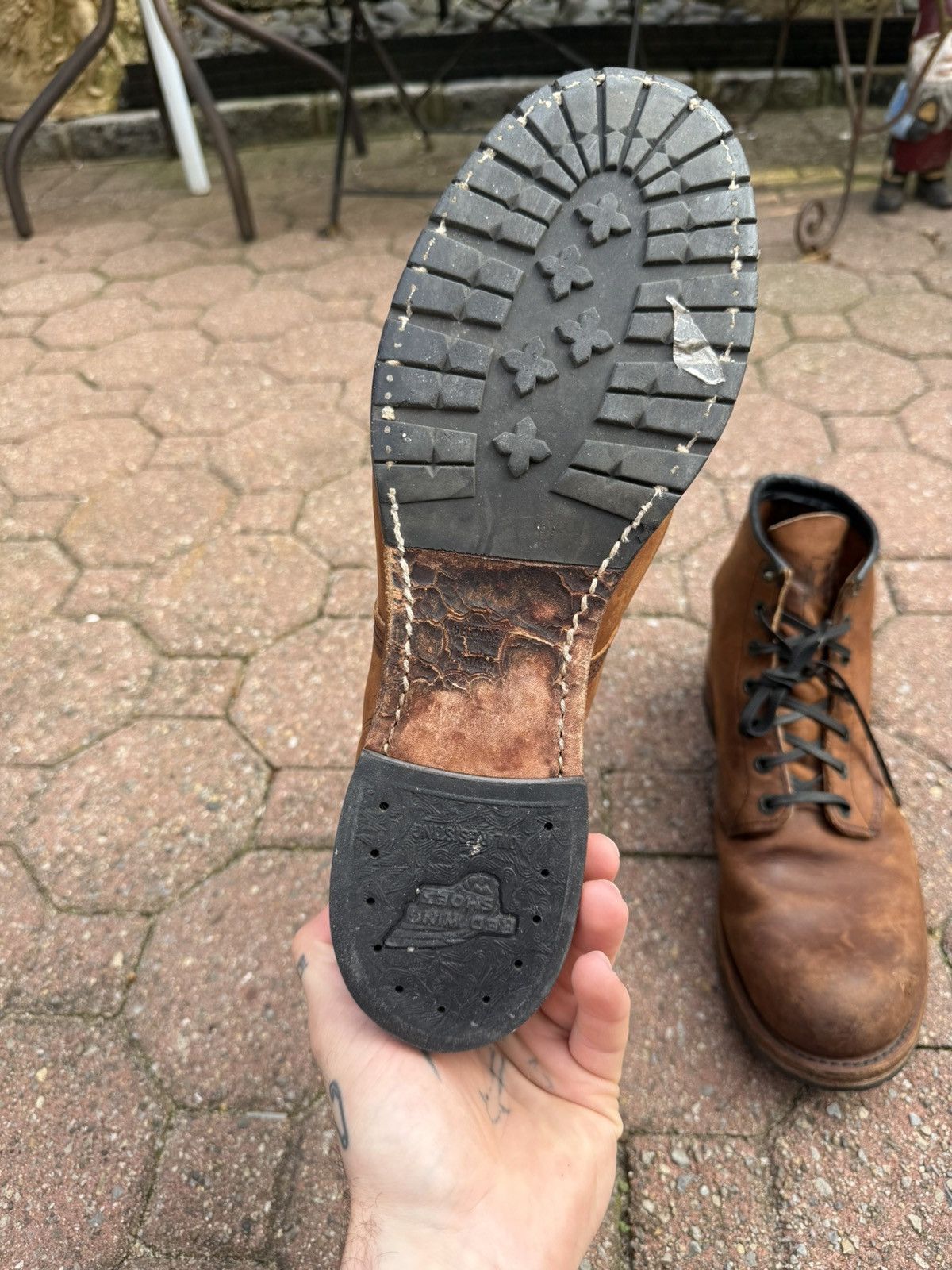 Red Wing Vintage Red Wing Men's Beckman 4579 Lace Up Brown Boots 11.5 Size US 11.5 / EU 44-45 - 3 Thumbnail