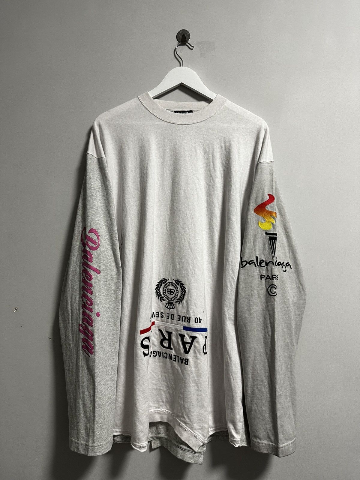 Balenciaga cut up longsleeve sample/prototype