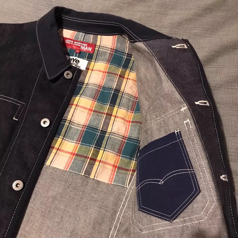 Junya Watanabe Junya watanabe Denim stitched jacket Size US S / EU 44-46 / 1 - 5 Thumbnail