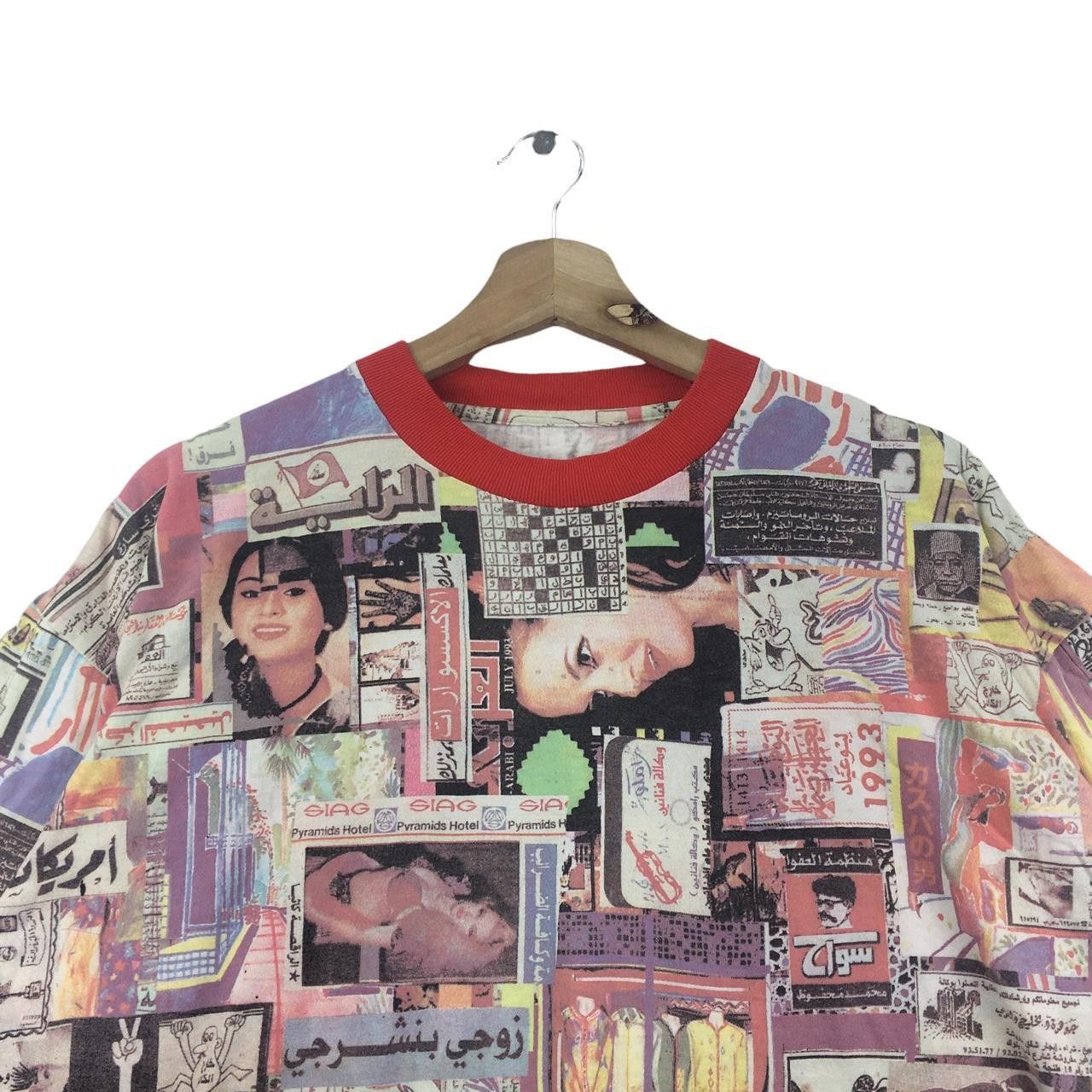 Vintage Vtg ANARCHY PUNK REBEL All Over Print Size US L / EU 52-54 / 3 - 2 Thumbnail