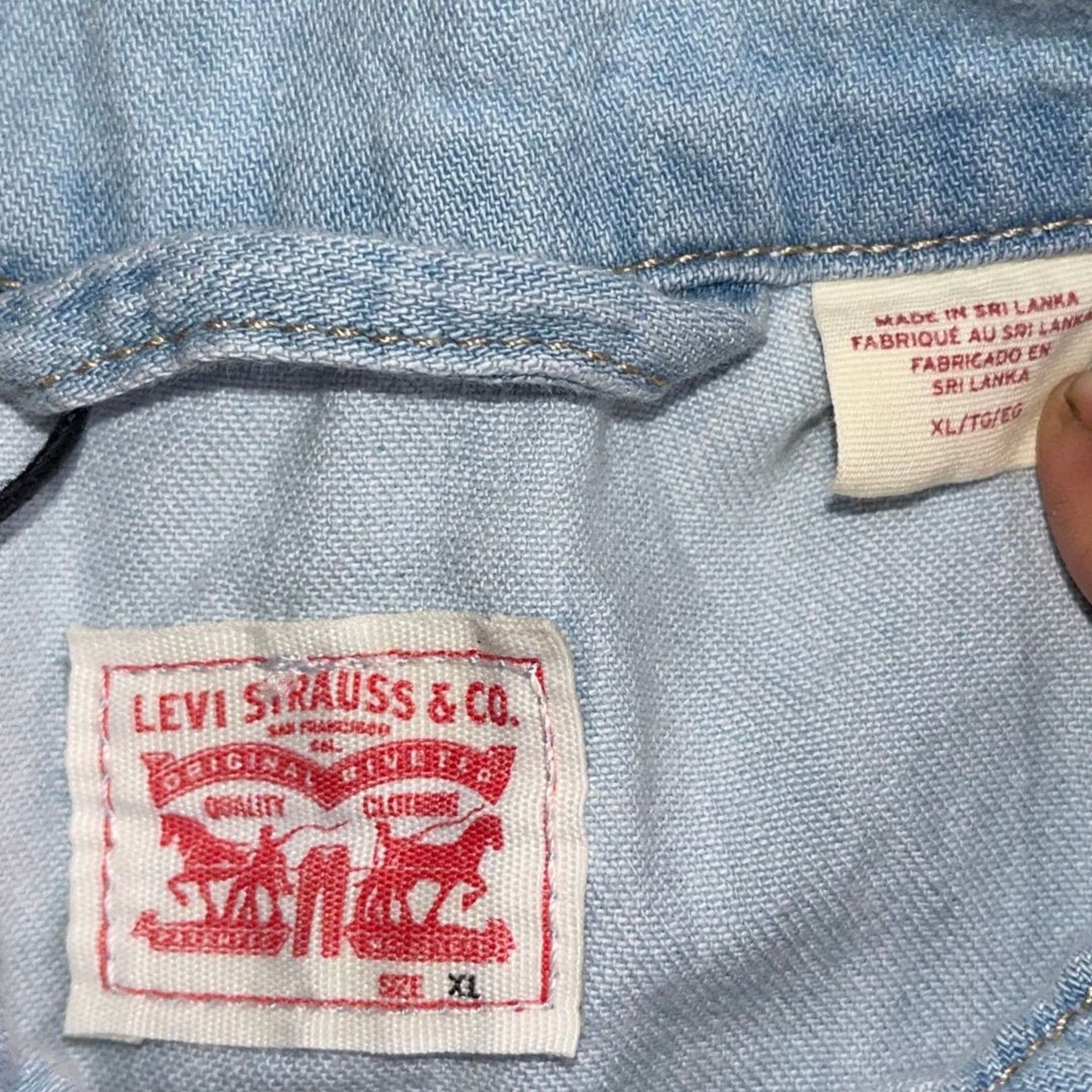 Levi's Levi's Heritage Short Sleeve Button up Romper XL Jumper NWT Size 30" / US 8 / IT 44 - 4 Thumbnail