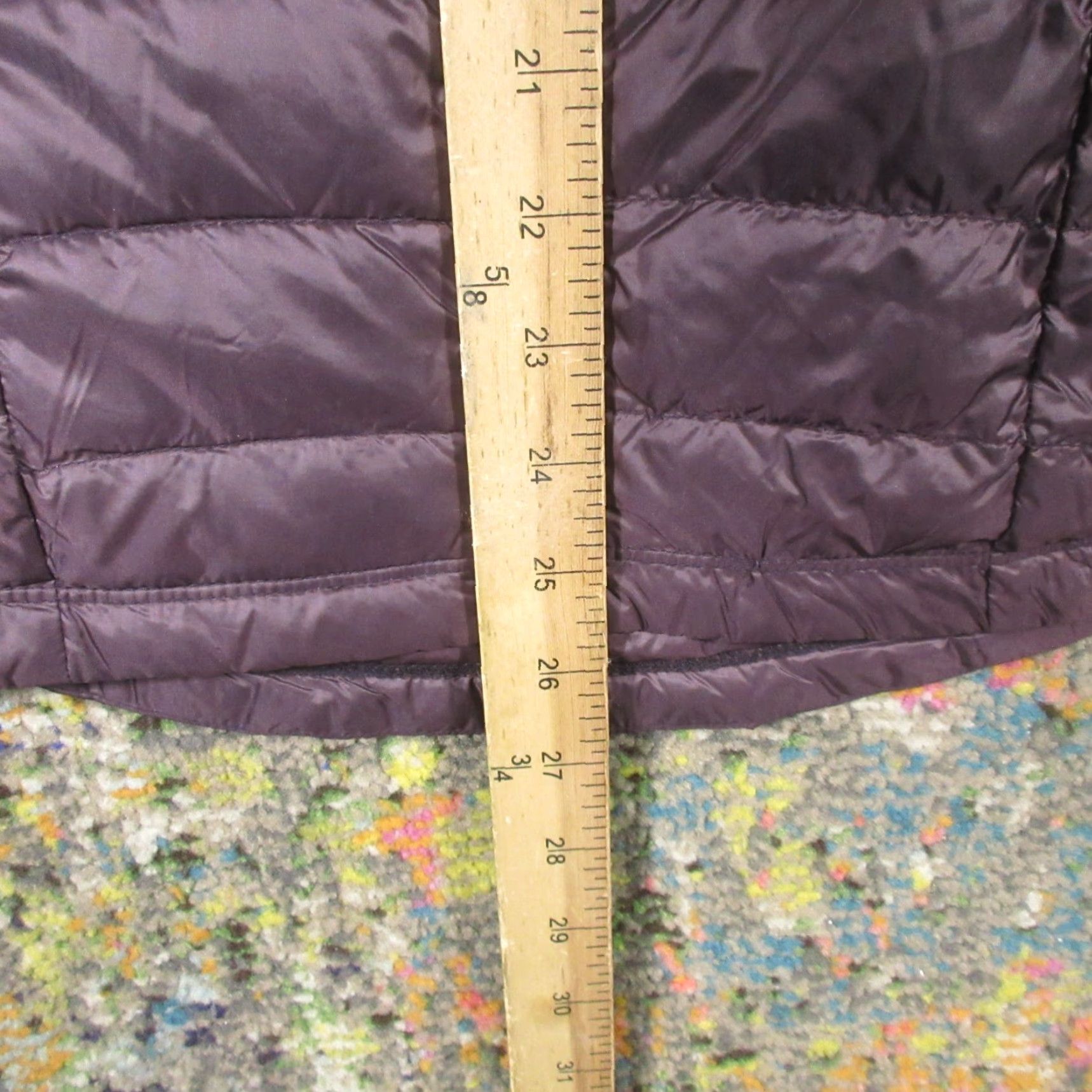 Vintage 32 Degrees Heat Down Puffer Jacket Women's L Purple Quilted Packable Full Zip Long Sleeve Mid-Length Winter Casual Outdoor Size L / US 10 / IT 46 - 2 Thumbnail
