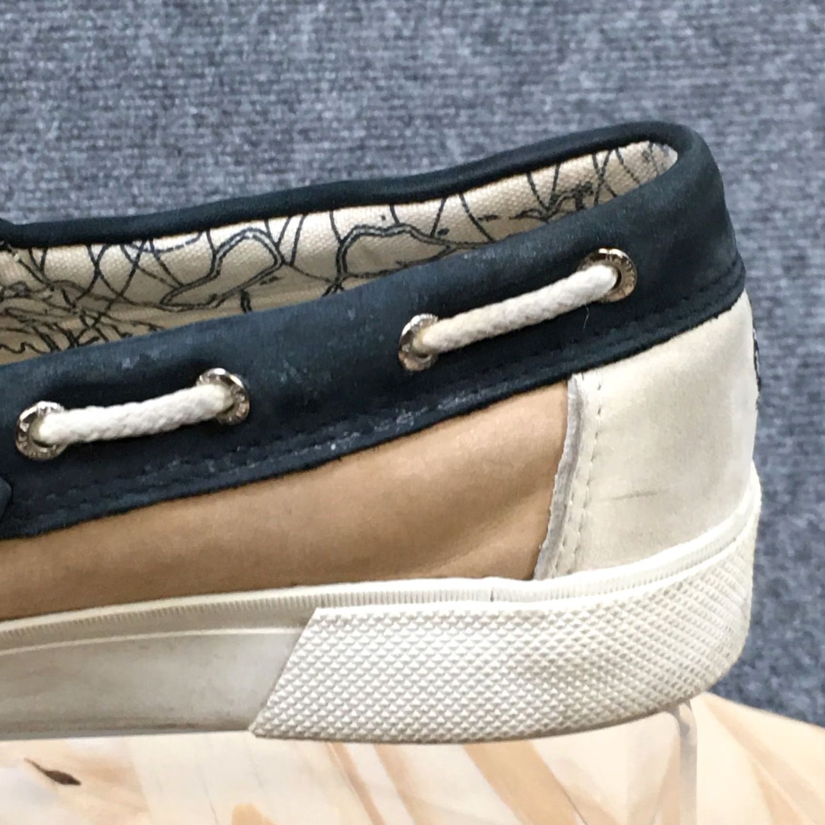 Nautica Nautica Mens Boater II Boat Shoe Khaki Lace Up Comfortable Low Top Round Toe Shoes 8.5 Size US M / EU 48-50 / 2 - 5 Thumbnail