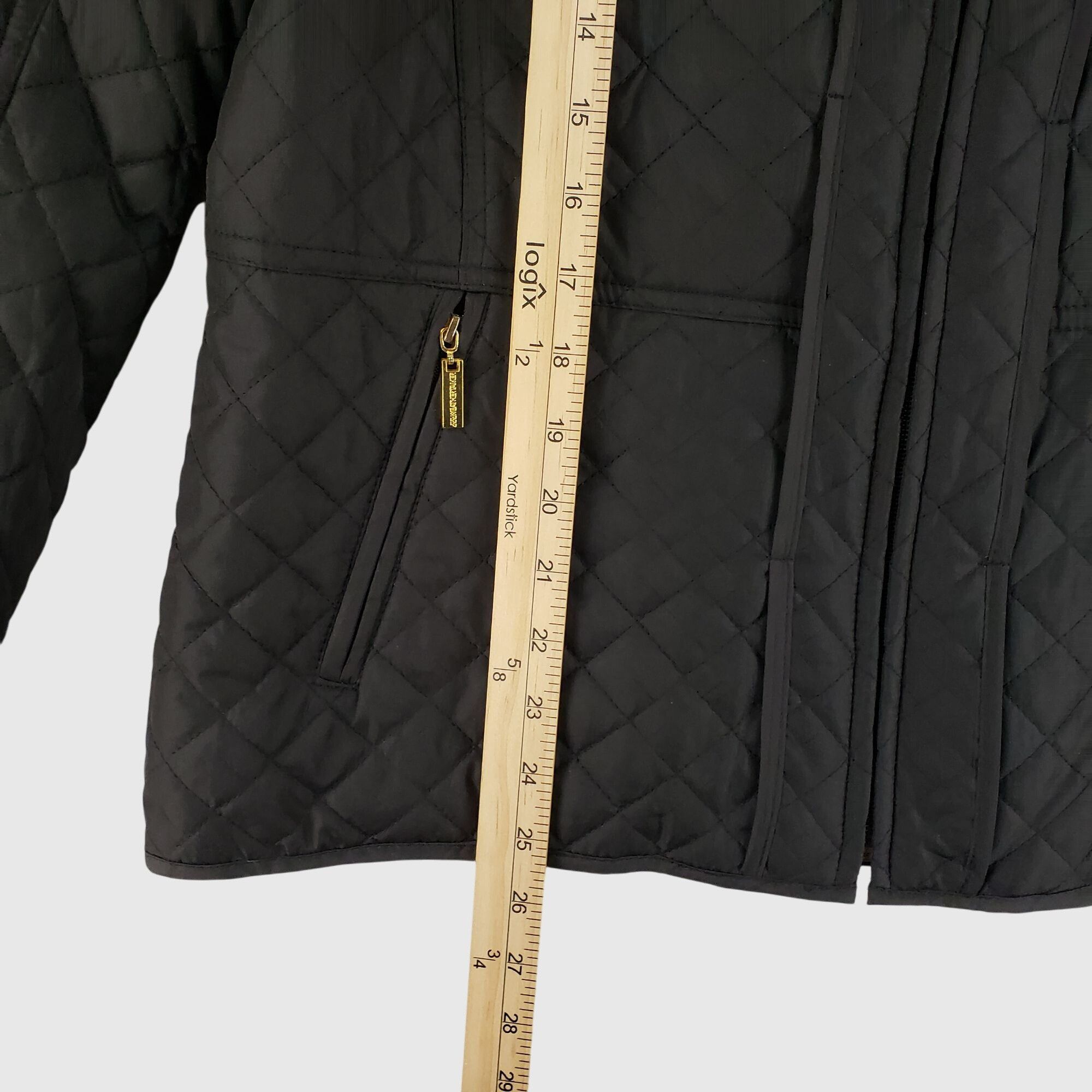 Other WeatherTamer Womens Weatherproof Quilted Hooded Jacket Black Size M / US 6-8 / IT 42-44 - 4 Thumbnail