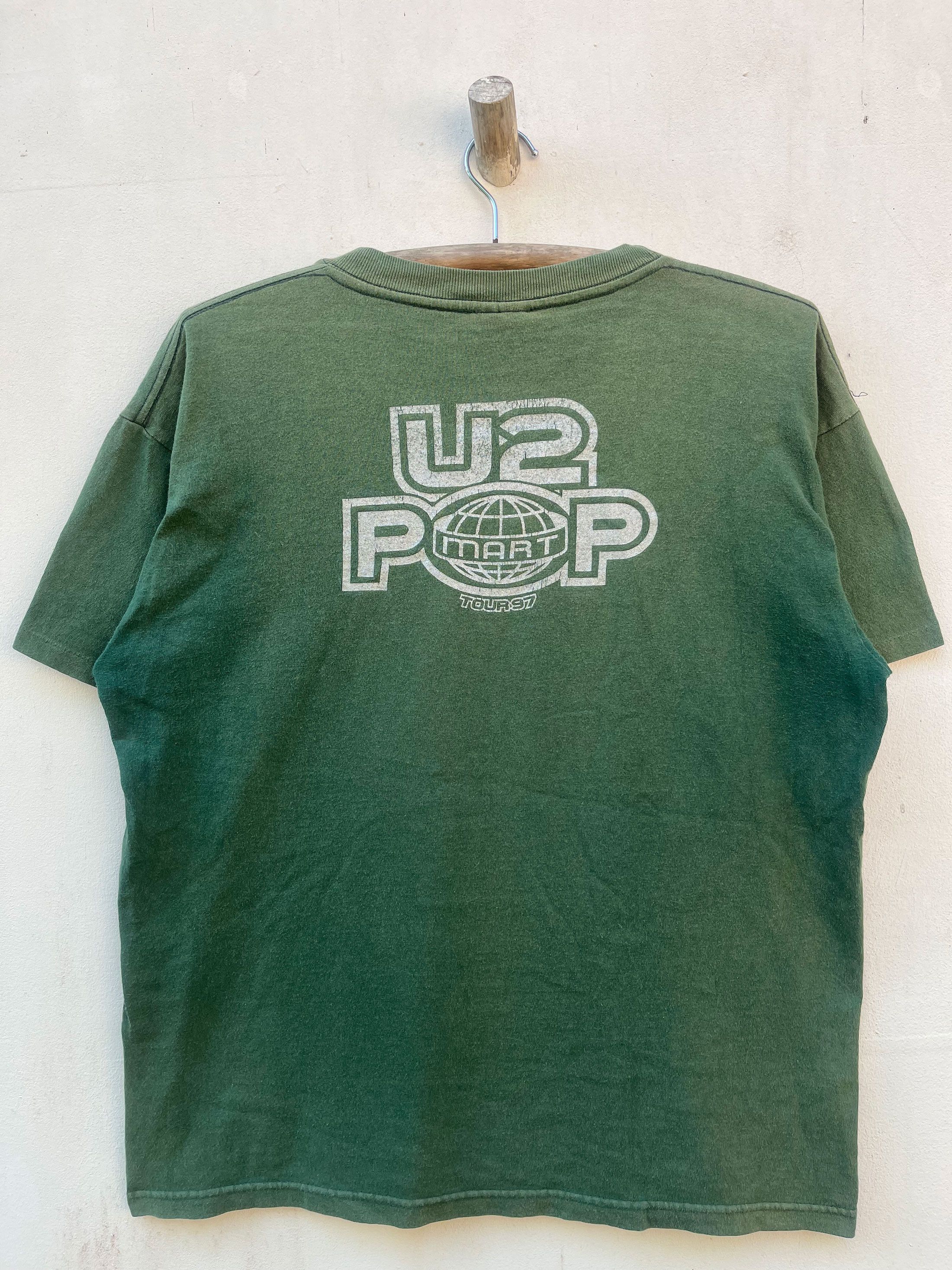 Band Tees Vintage U2 Pop Mart 90s Single Stitching Tour Promo Size US L / EU 52-54 / 3 - 3 Thumbnail