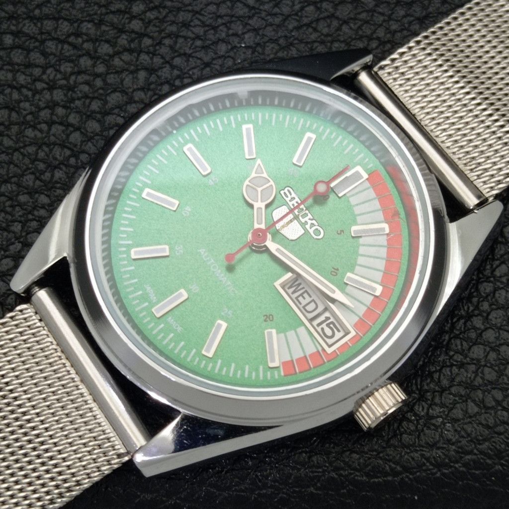 Seiko REFURBISHED VINTAGE SEIKO 5 AUTO JAPAN MENS WATCH a440723 Size 38 - 6 Thumbnail