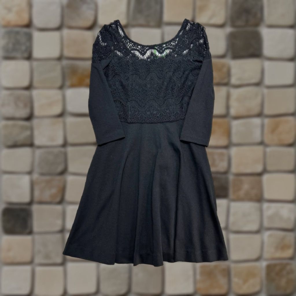 Lilly Pulitzer VINTAGE Lilly Pulitzer Remmy Fit & Flare Dress Womens Small Black Bodice Lace New Size S / US 4 / IT 40 - 1 Thumbnail