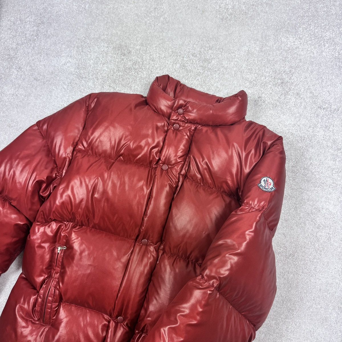 Moncler Vintage Moncler Shiny Red Down Puffer 90s 00s Size XS-S Size US S / EU 44-46 / 1 - 6 Thumbnail