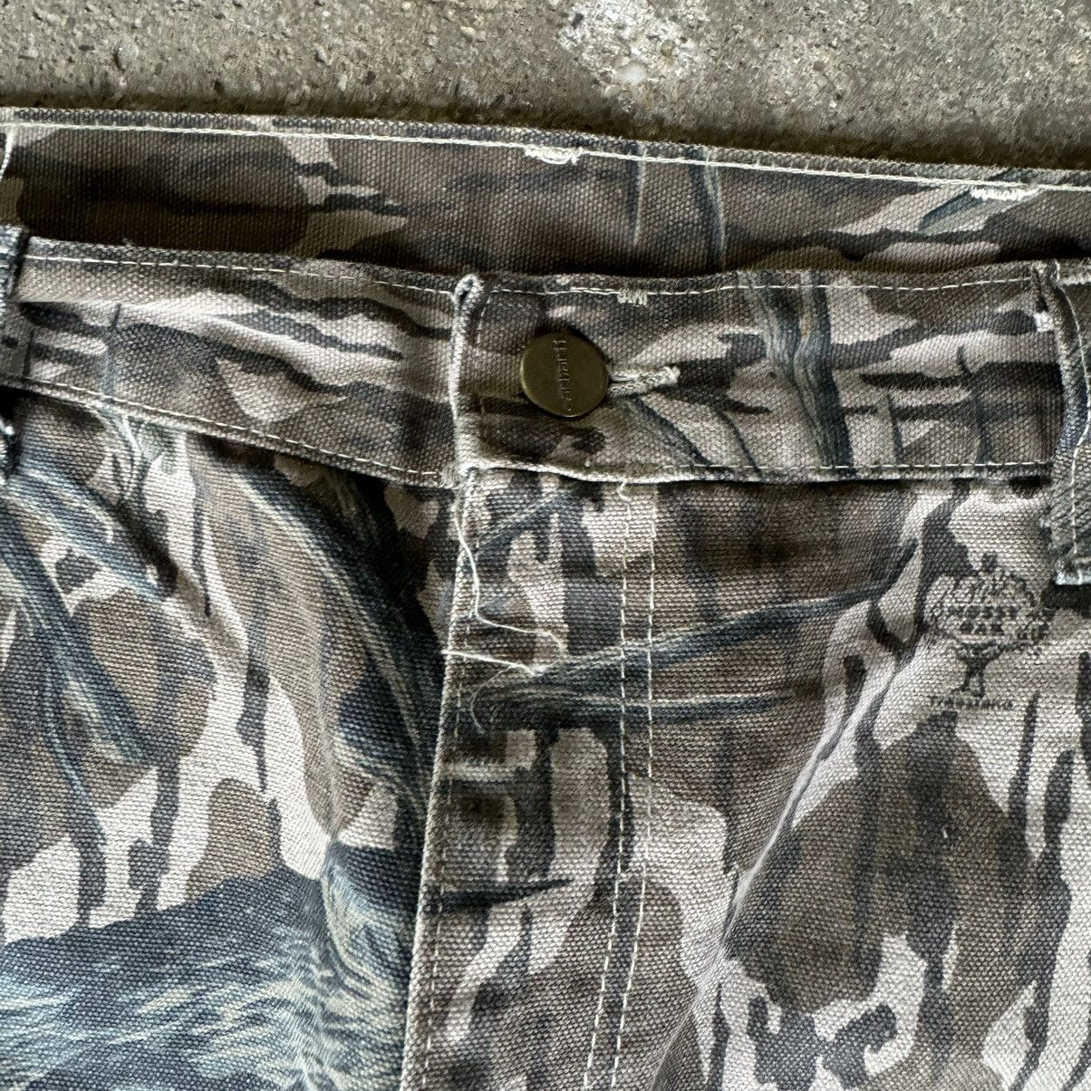Carhartt × Mossy Oaks × Vintage RARE VINTAGE 1980s CARHARTT MOSSY OAKS TREE CAMO PANTS Size US 36 / EU 52 - 5 Thumbnail