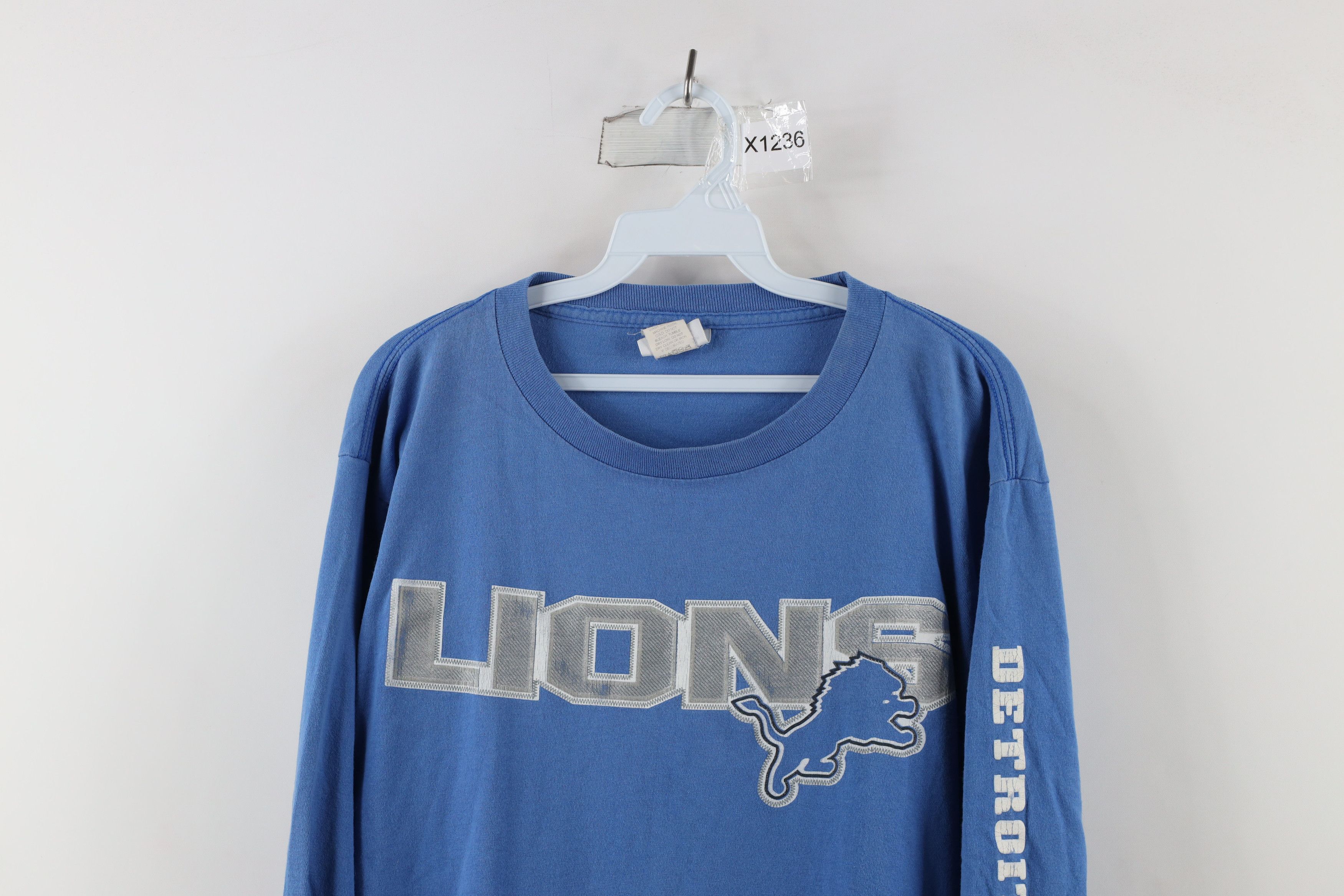 Vintage Vintage 2004 Detroit Lions Football Long Sleeve T-Shirt Size US M / EU 48-50 / 2 - 2 Thumbnail