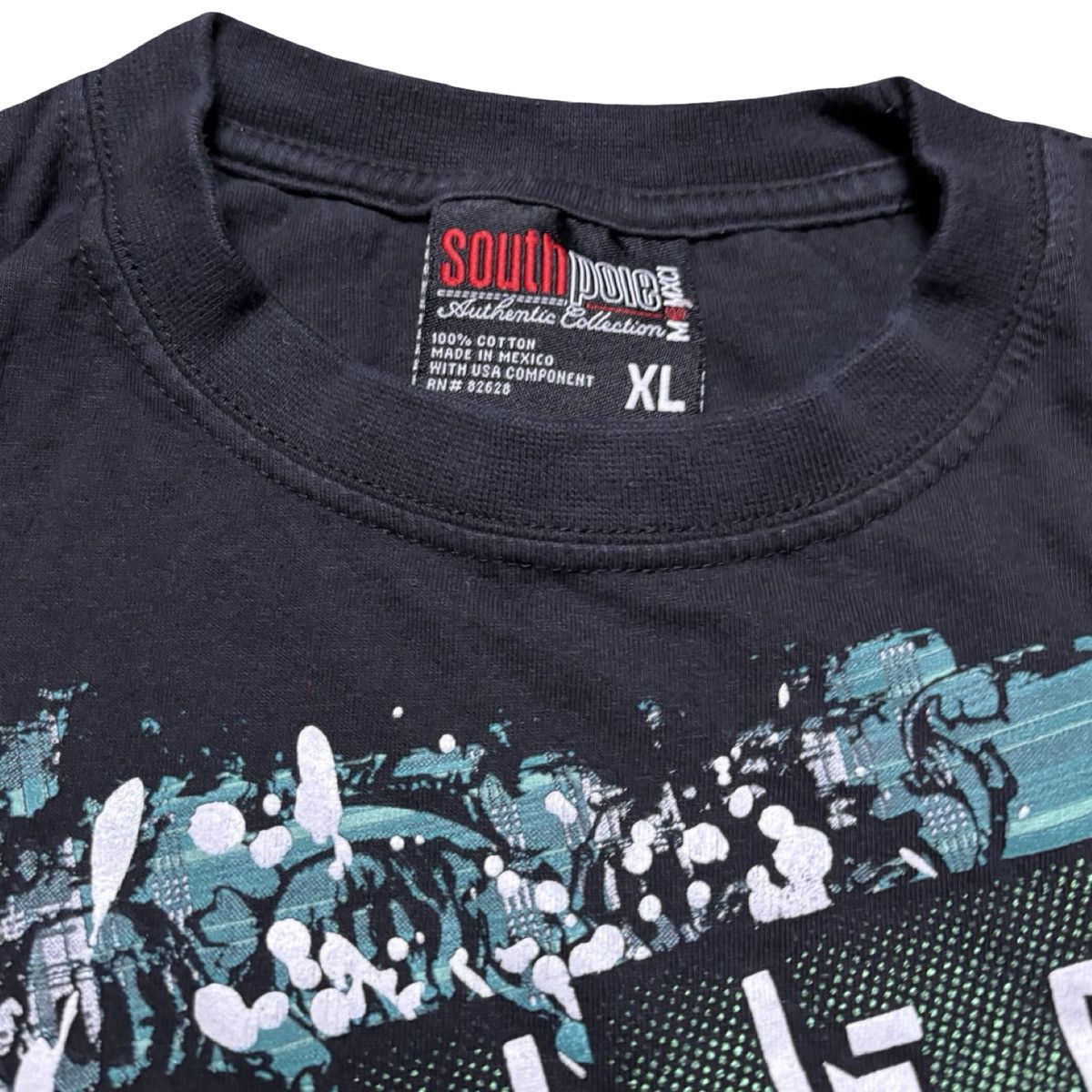Southpole Vintage Y2K Southpole Faded Black Graphic T Shirt XL Skater Size US XL / EU 56 / 4 - 3 Thumbnail