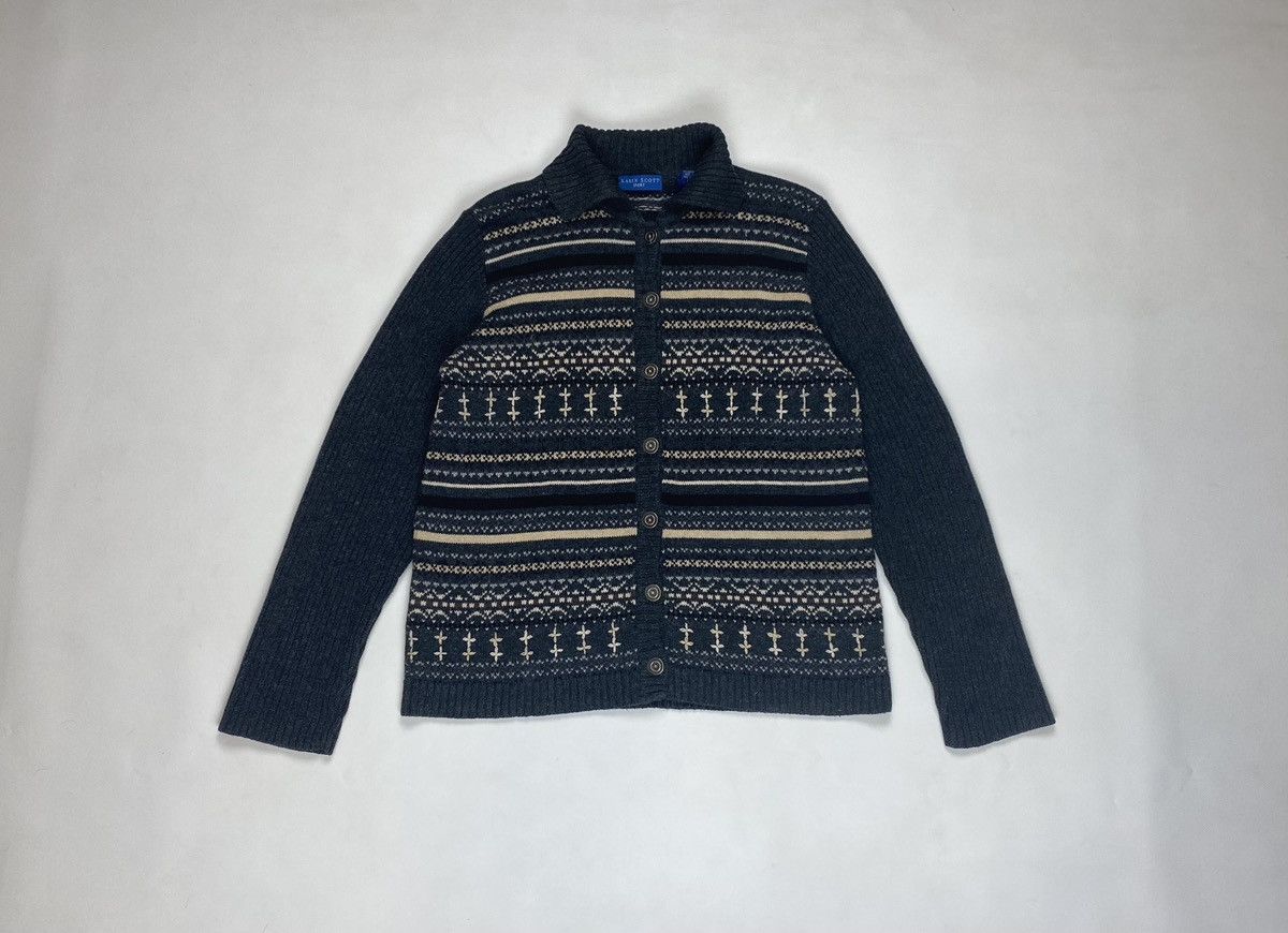 Vintage Karen Scott Cardigan Sweater Womens Gray Size M / US 6-8 / IT 42-44 - 1 Thumbnail