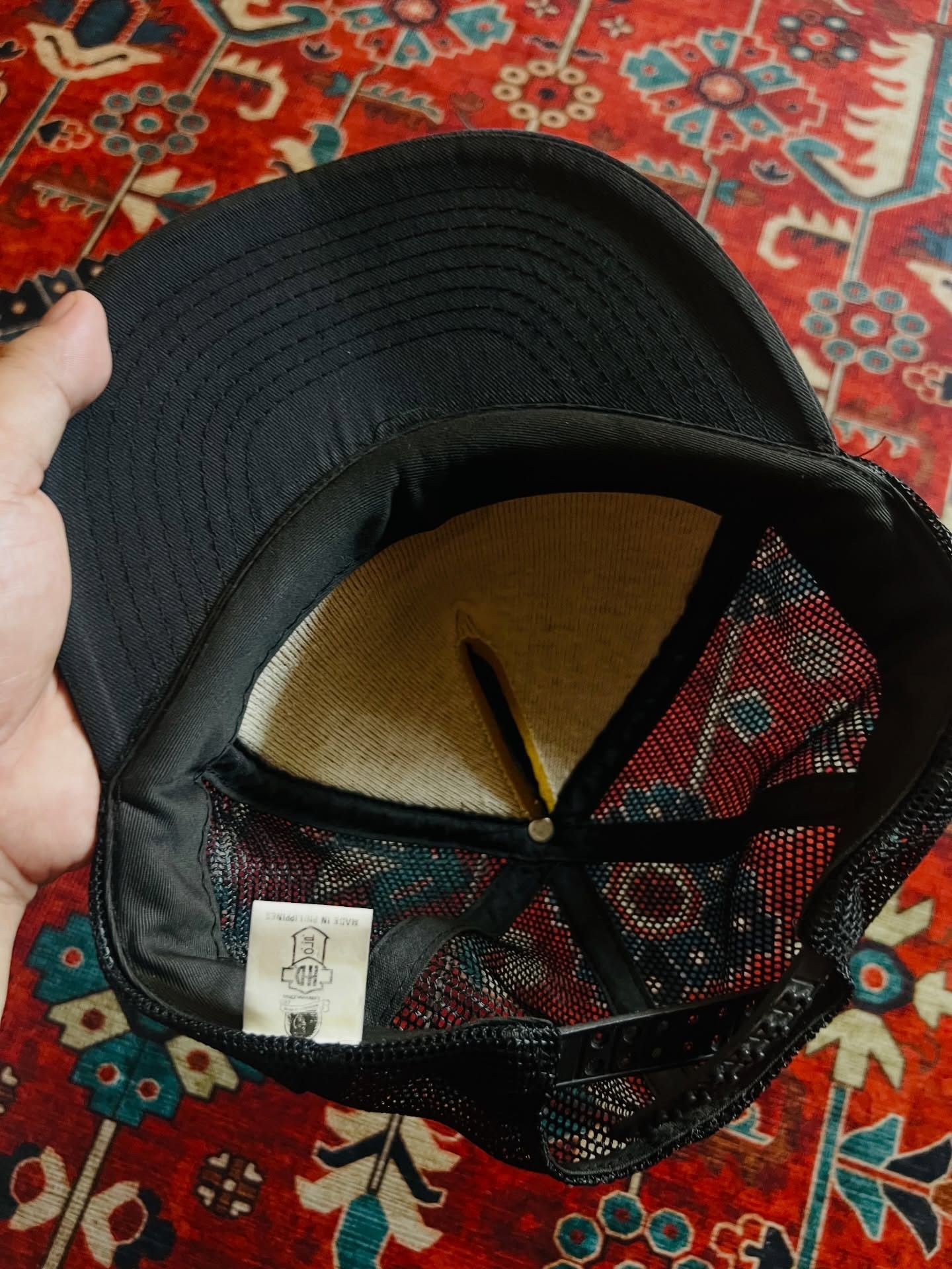 Harley Davidson Vintage Harley Davidson Motorcycles Rope Black Trucker Hat Size ONE SIZE - 2 Thumbnail