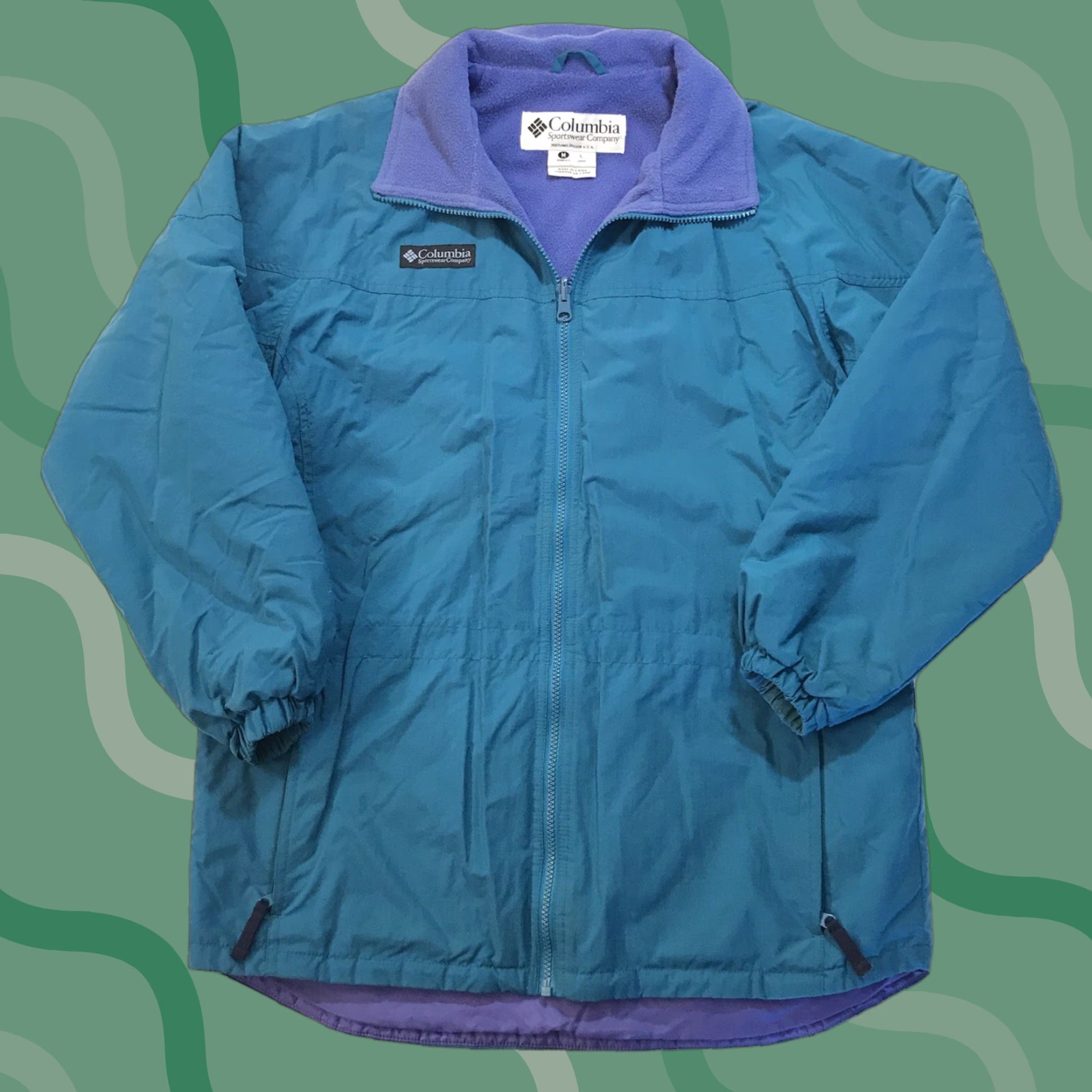 Vintage VINTAGE Columbia Parka Women L Blue Fleece Lined Jacket 3-in-1 Ski Winter Full Zip Size L / US 10 / IT 46 - 1 Thumbnail