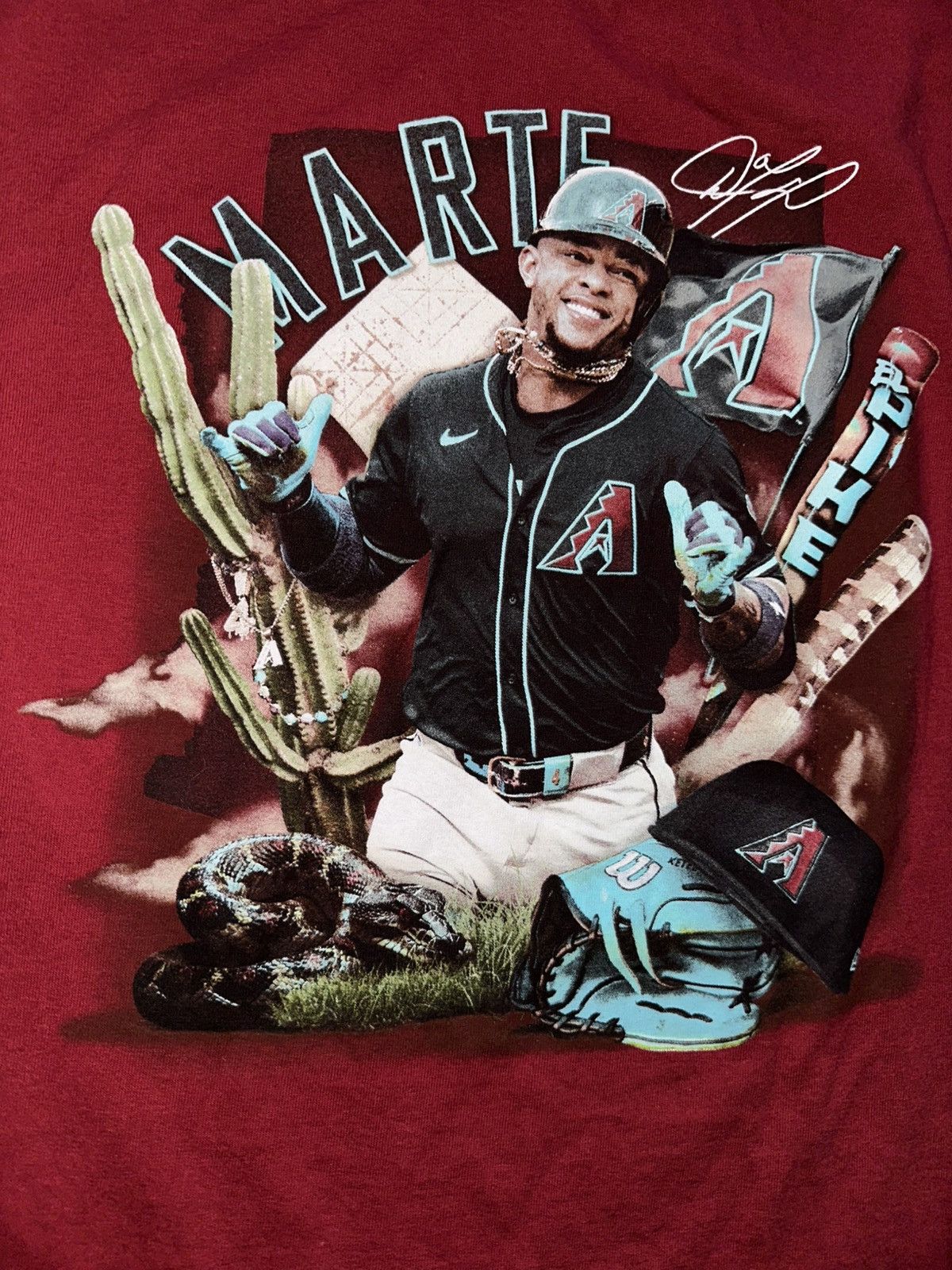 MLB Arizona Diamondbacks Ketel Marte MLB player tee shirt Size US M / EU 48-50 / 2 - 3 Thumbnail