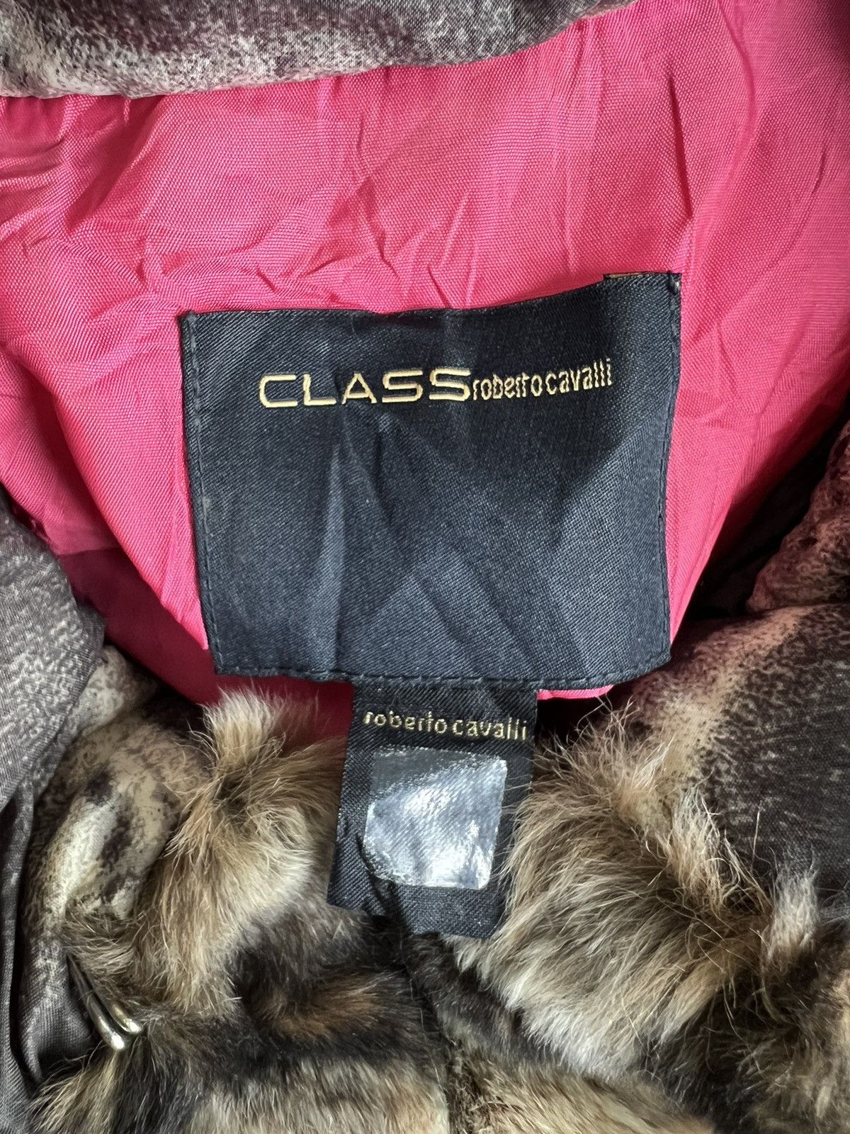 Roberto Cavalli Real Fur Roberto Cavalli 3D Graphic Down Puffer Long Jacket Size US S / EU 44-46 / 1 - 7 Thumbnail