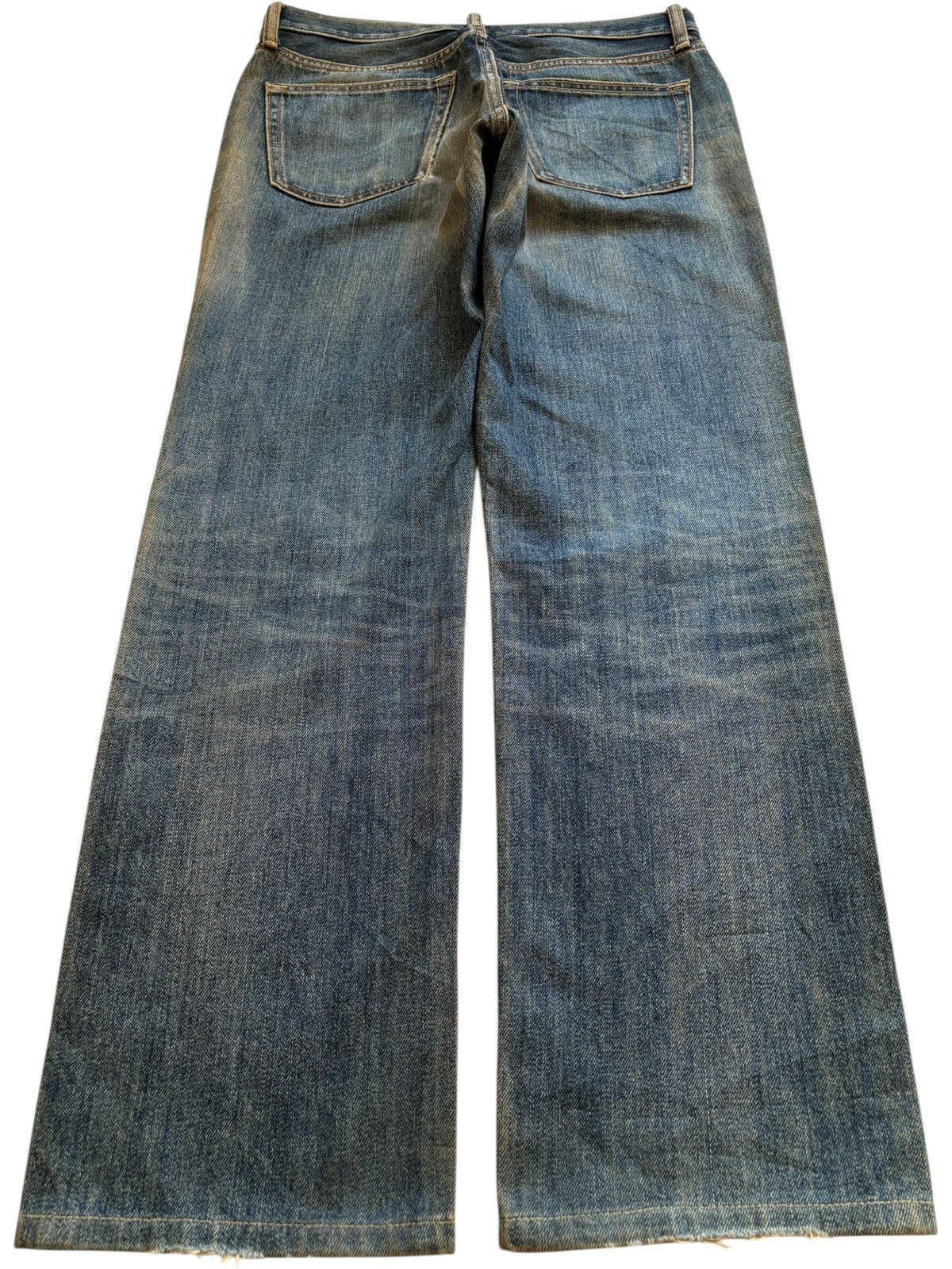 Uniqlo Vintage Uniqlo Rusty Mud Wash Loose Blue Jeans Size US 31 - 2 Thumbnail